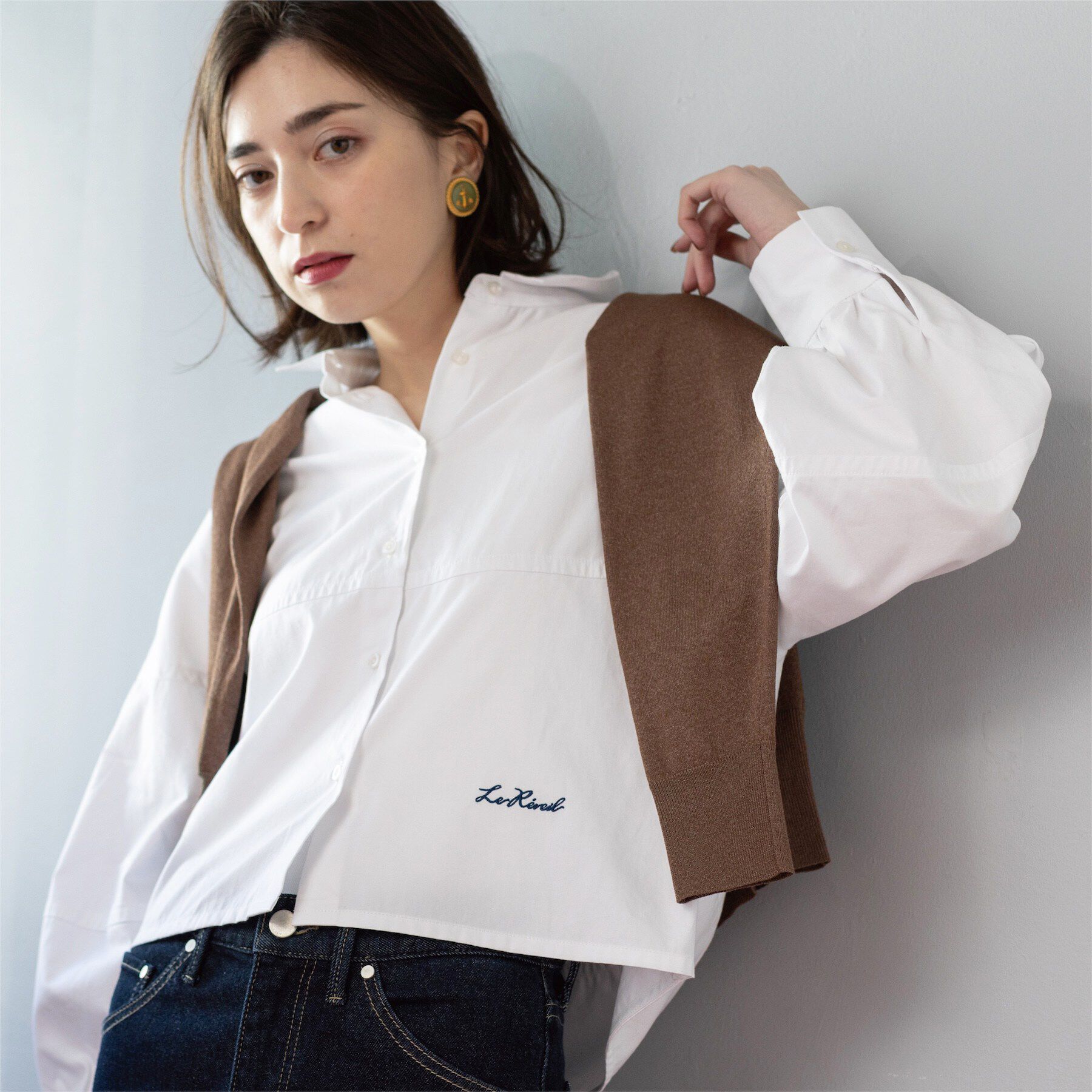 OPAQUE.CLIP「オックスフォルムシャツ」|シャツ・ブラウス|ホワイト(001)