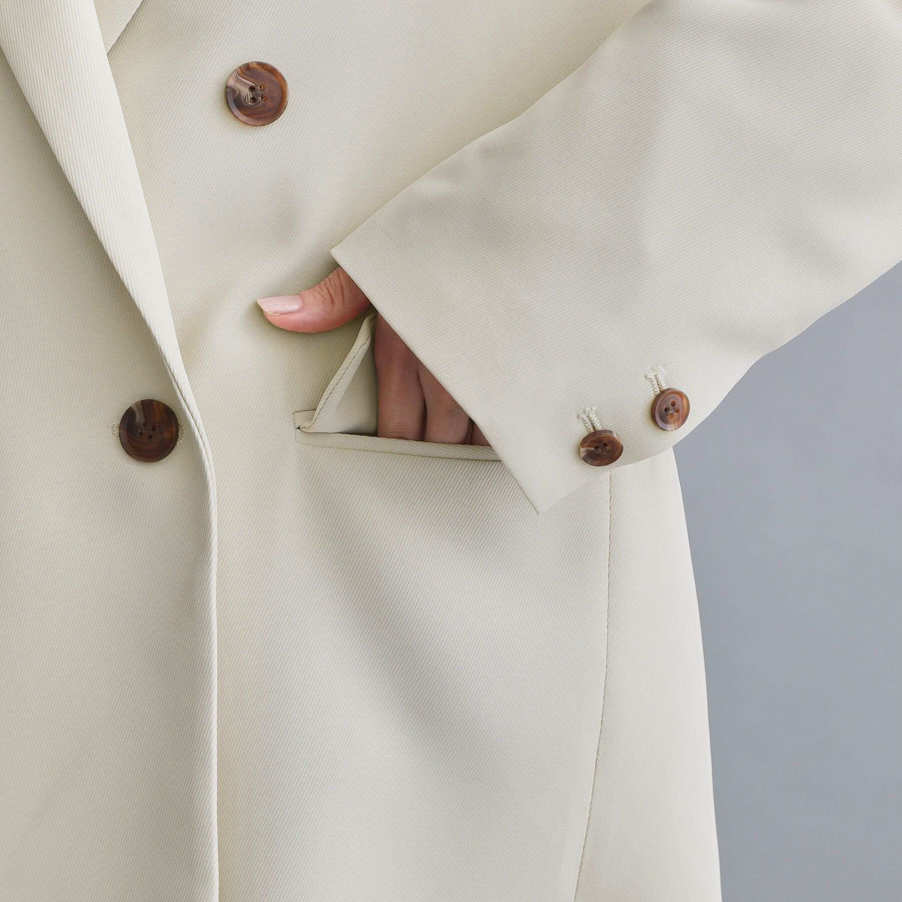 OPAQUE.CLIP「【es】ダブルブレストテーラードジャケット/セットアップ対応可【洗える】」|テーラードジャケット|