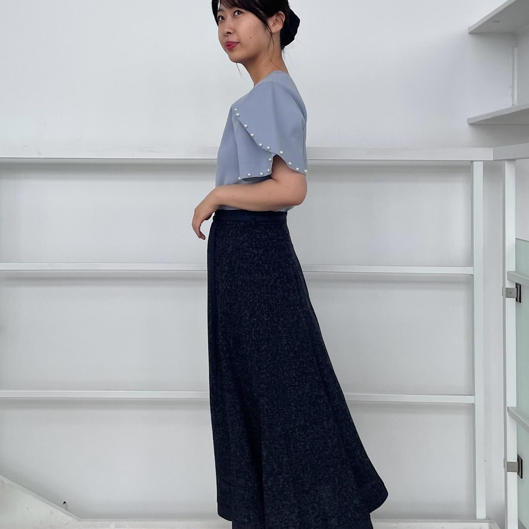 Couture broach「【洗える・きれいめ・通勤】サマーツイード配色フレアスカート」|スカート|