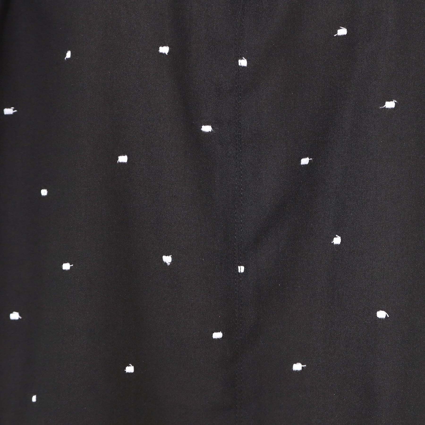 Couture broach「【マシンウォッシャブル】ドット刺繍リボンデザインブラウス」|シャツ・ブラウス|