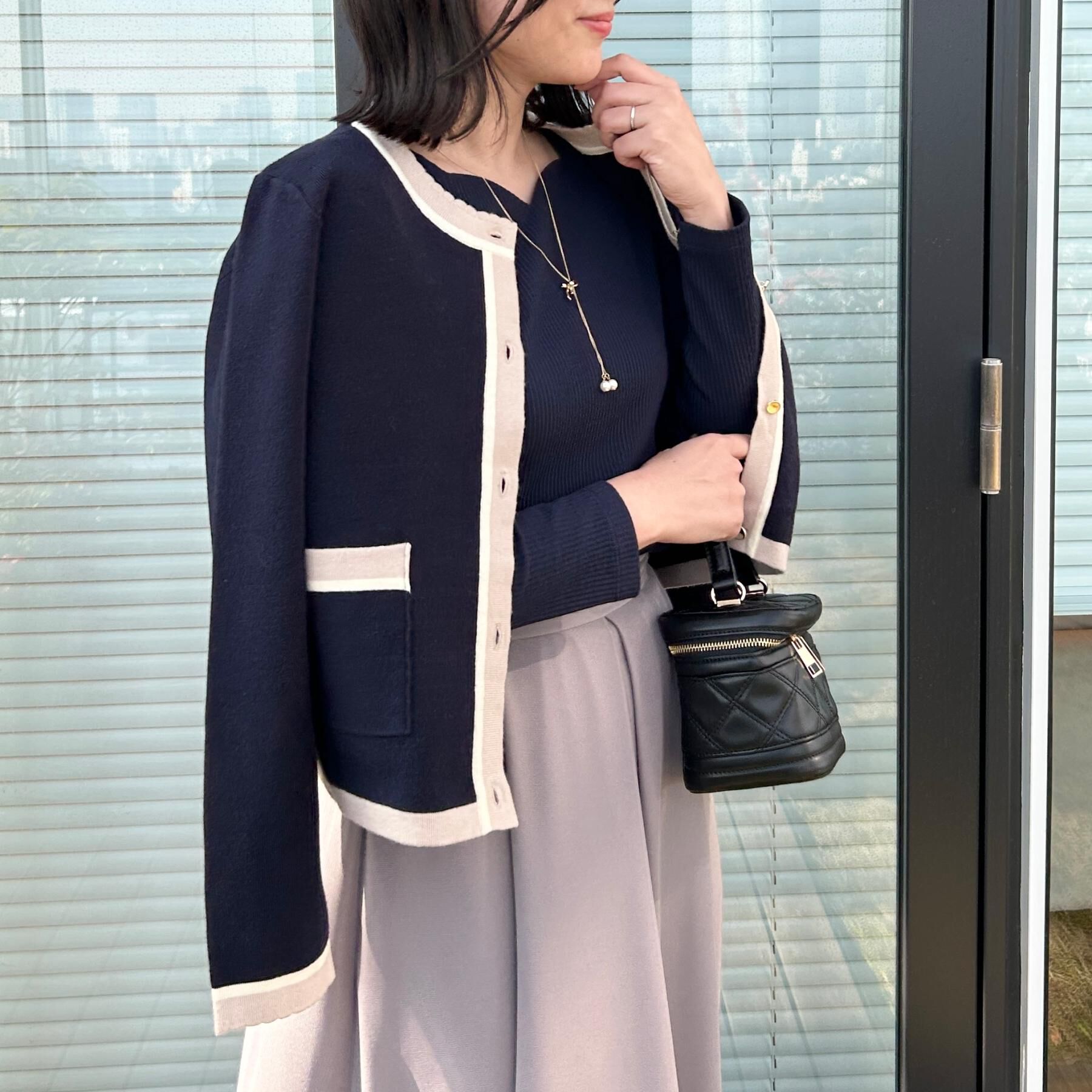 Couture broach「【洗える】ハートネック テレコプルオーバー」|Tシャツ・カットソー|