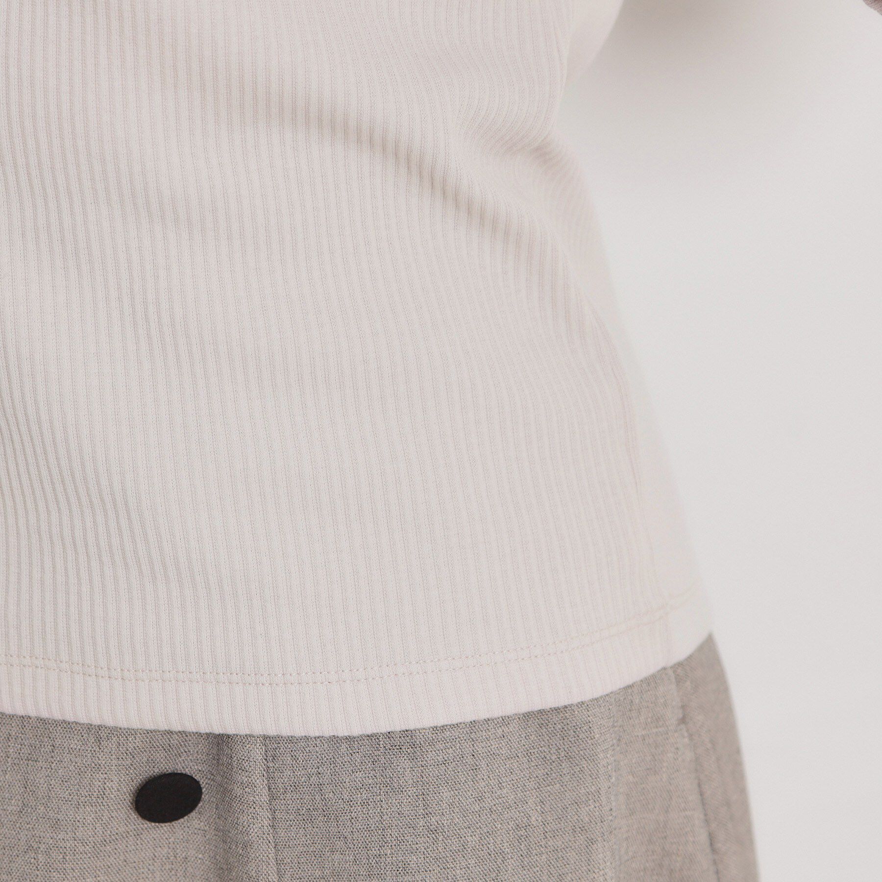 Couture broach「【洗える】ハートネック テレコプルオーバー」|Tシャツ・カットソー|