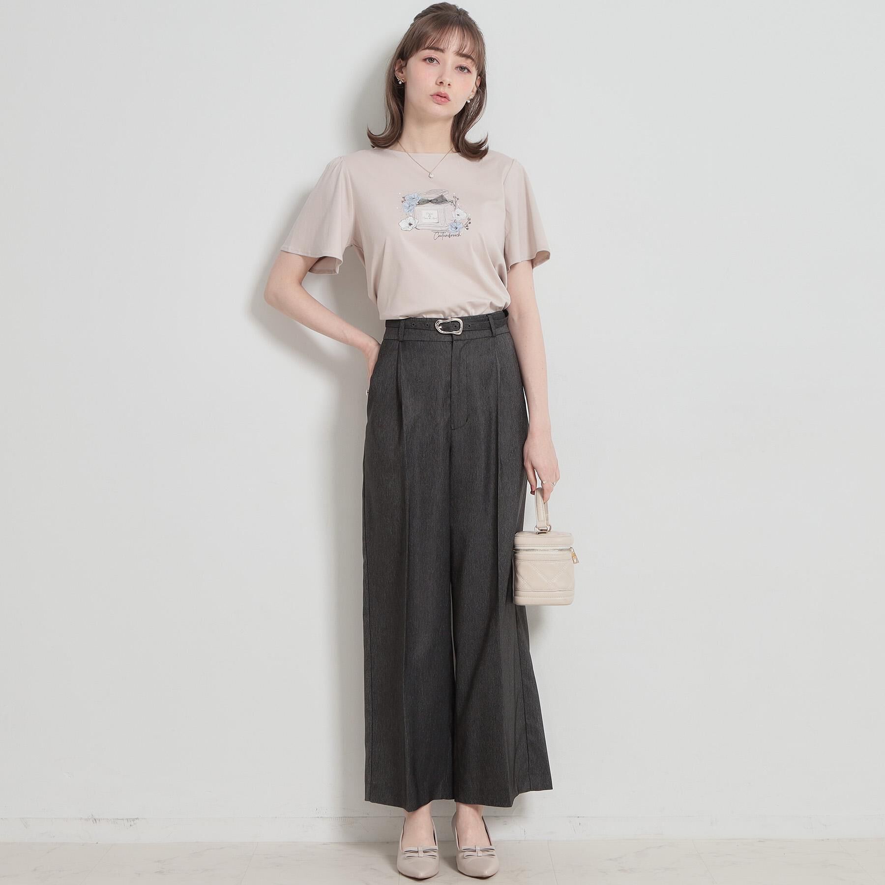 Couture broach「【接触冷感・UVカット】パフュームプリントTシャツ」|Tシャツ・カットソー|