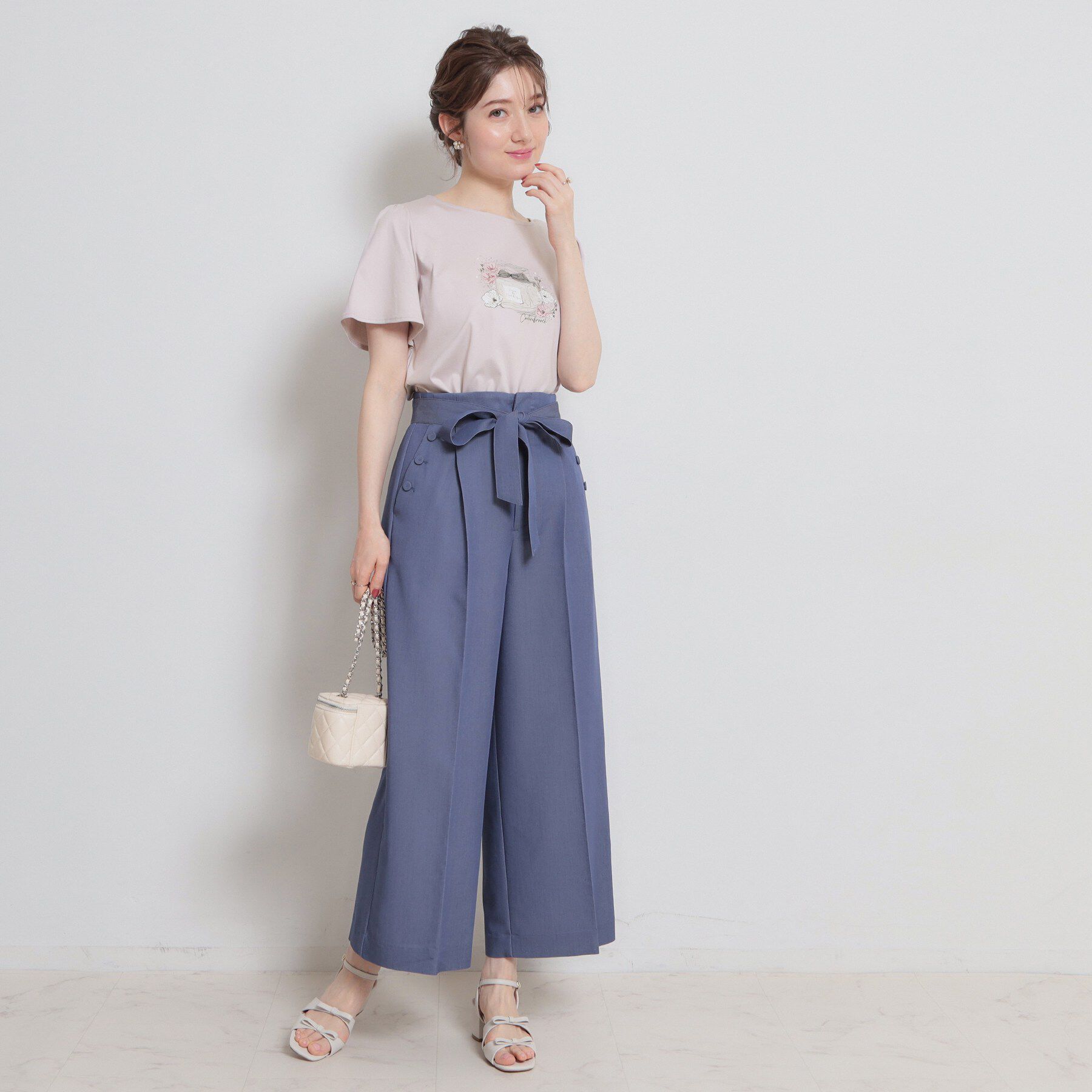 Couture broach「【接触冷感・UVカット】パフュームプリントTシャツ」|Tシャツ・カットソー|