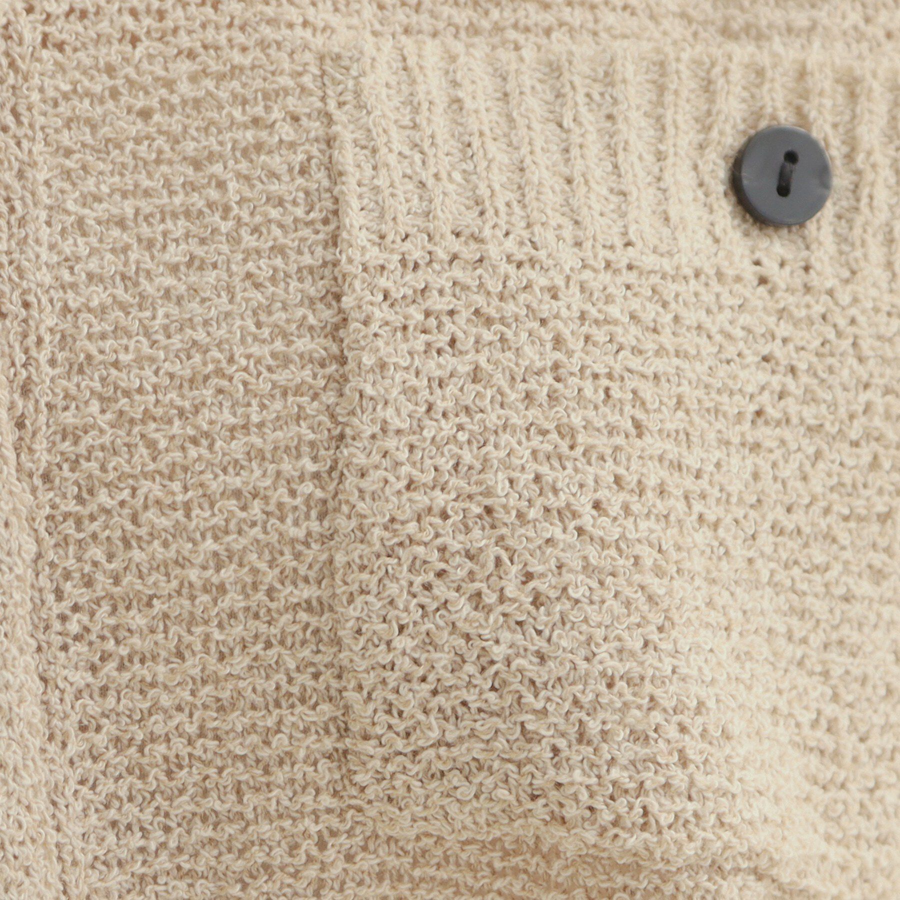 Couture broach「ポケット付き半袖カーディガン」|カーディガン|