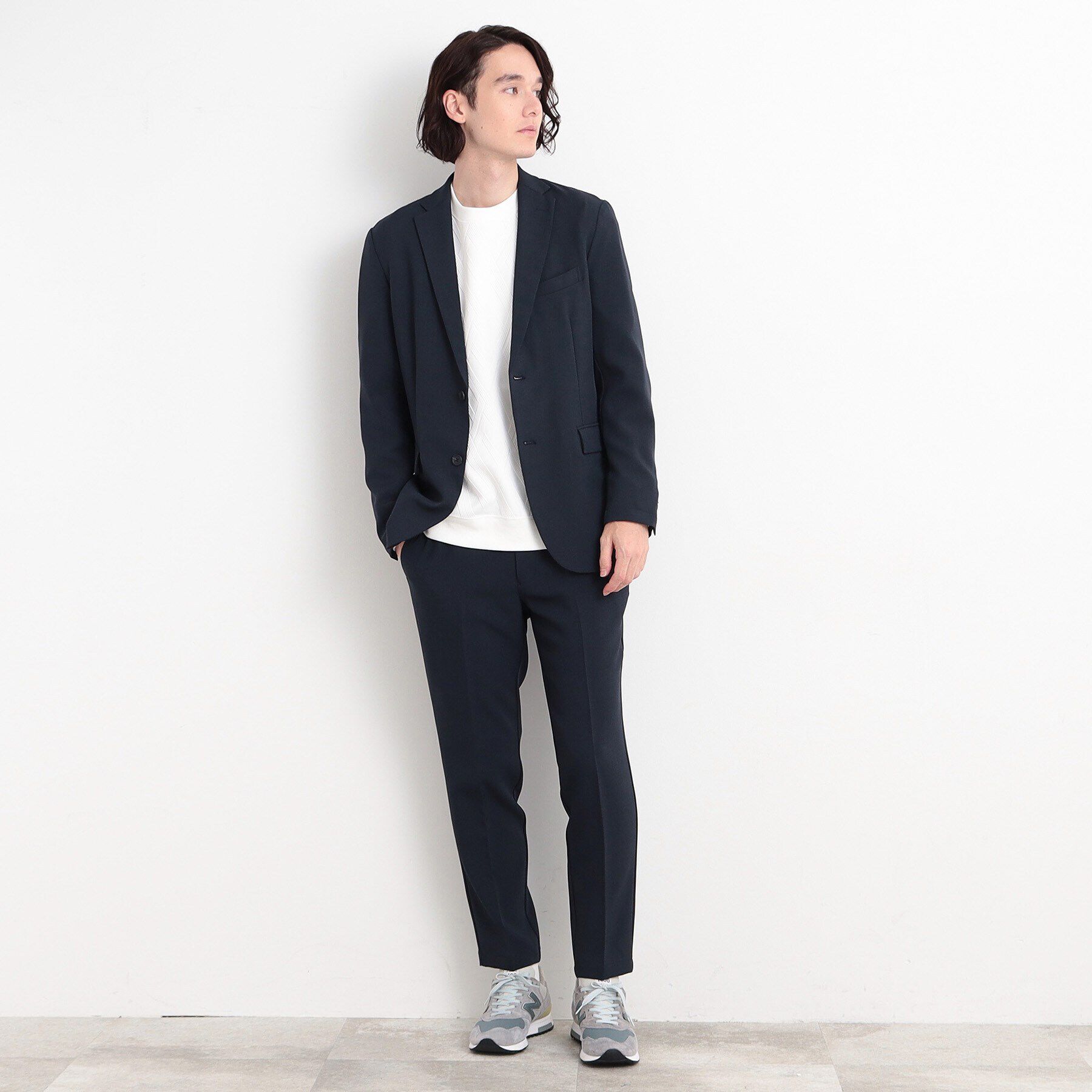 THE SHOP TK「【CAVIAN/キャビアン】リサイクルシャークスキンテーラードジャケット セットアップ可」|テーラードジャケット|