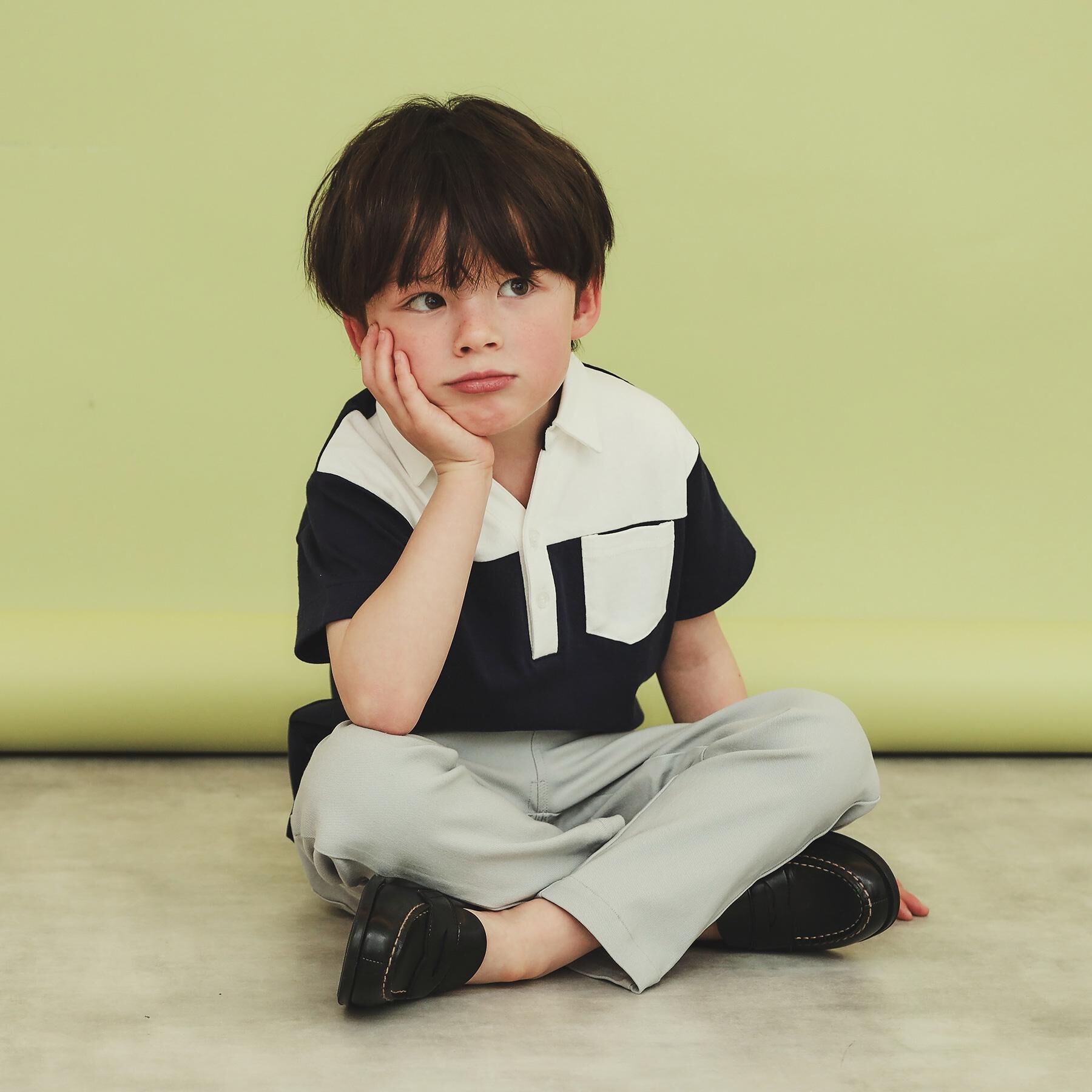 THE SHOP TK「【100-160】のびーるストレートパンツ/洗濯機OK」|その他|