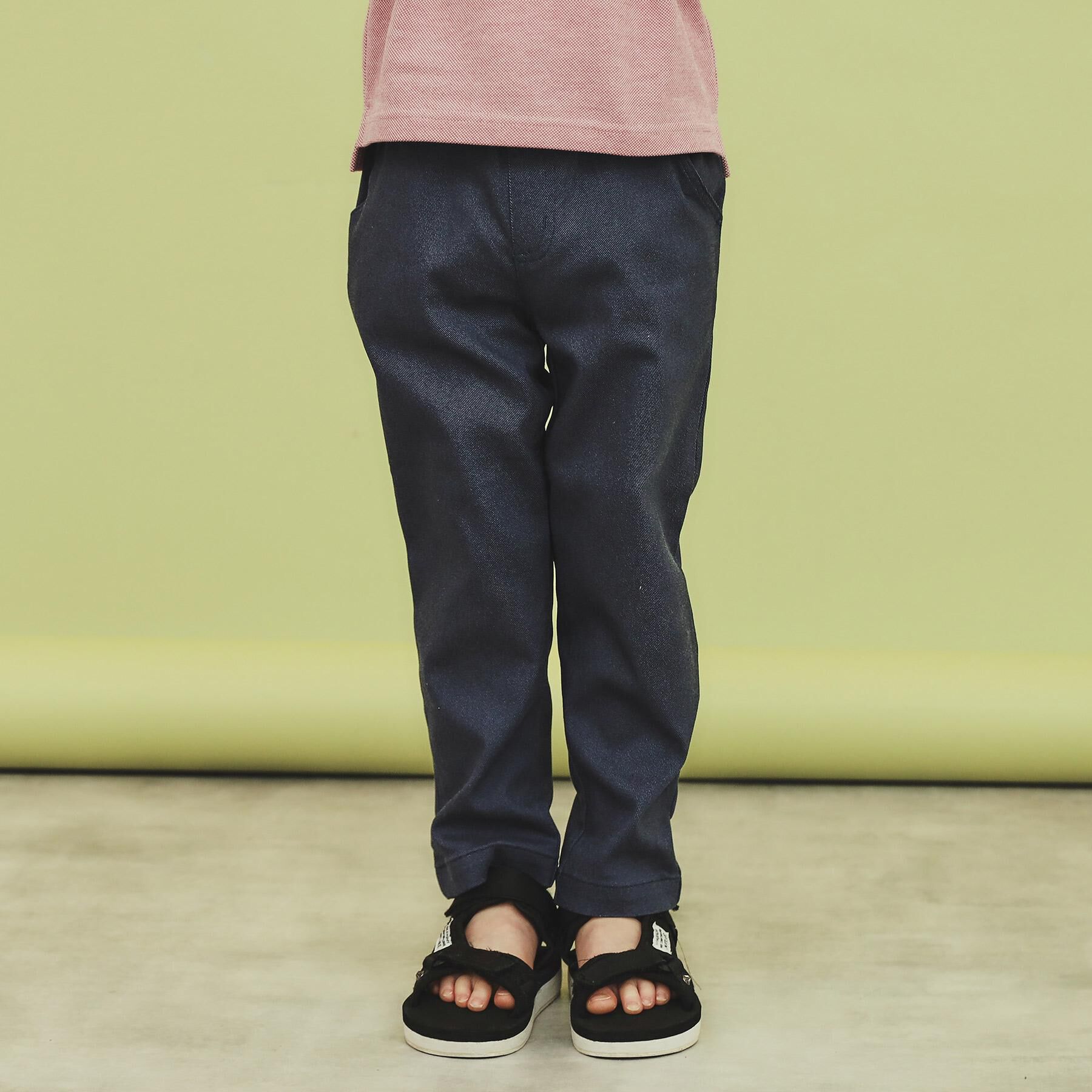 THE SHOP TK「【100-160】のびーるストレートパンツ/洗濯機OK」|その他|ネイビー(294)