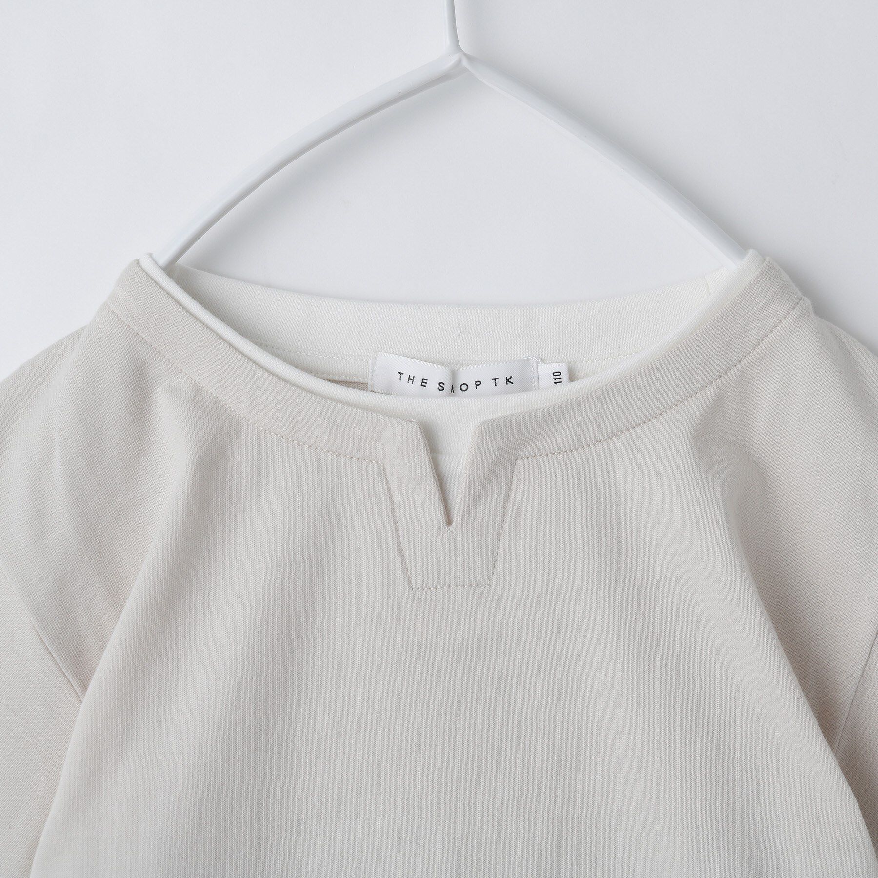 THE SHOP TK「【110-160】キーネックレイヤード風Tシャツ/洗濯機OK」|Tシャツ・カットソー|