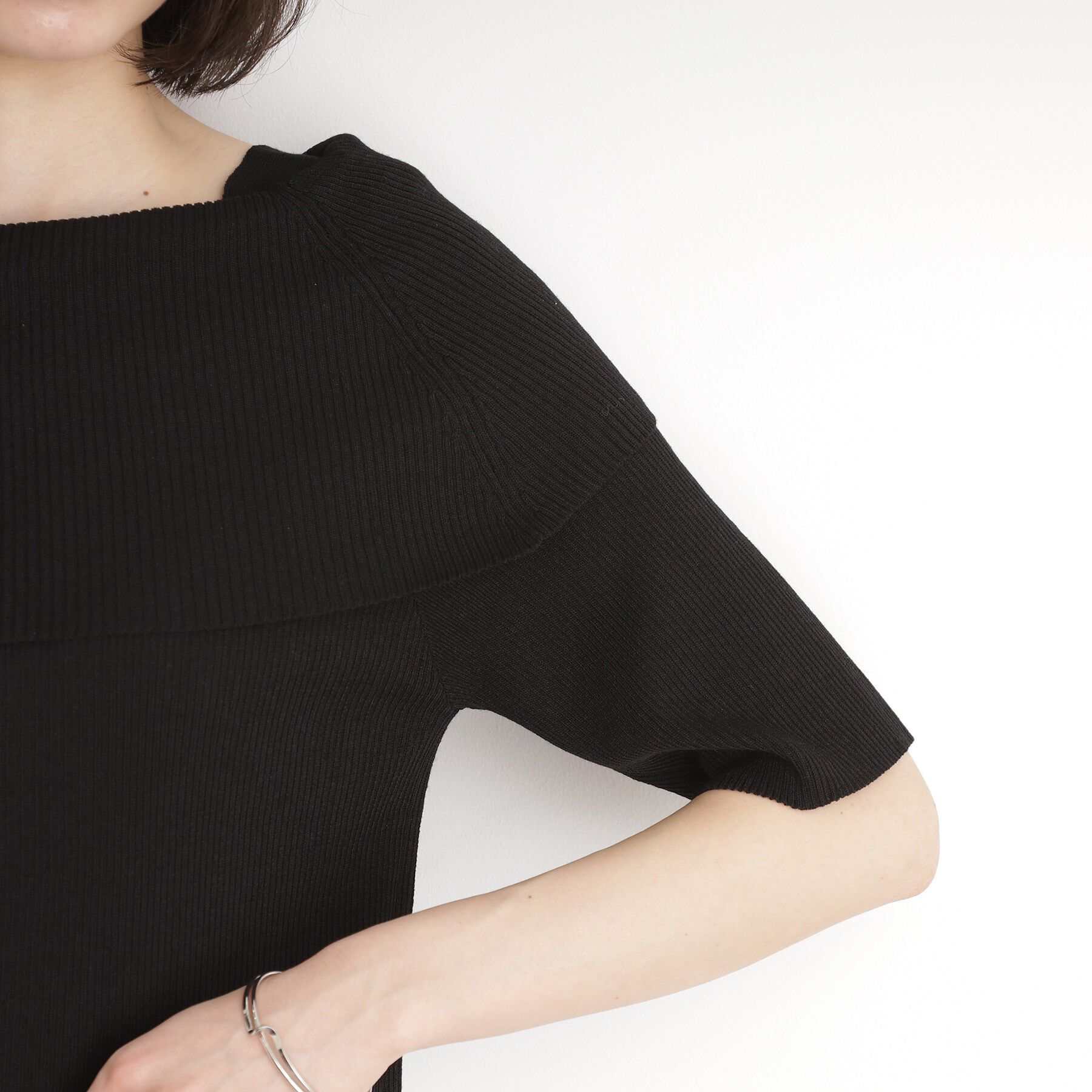 THE SHOP TK「オフショルダーニット【洗濯機OK】」|ニット・セーター|