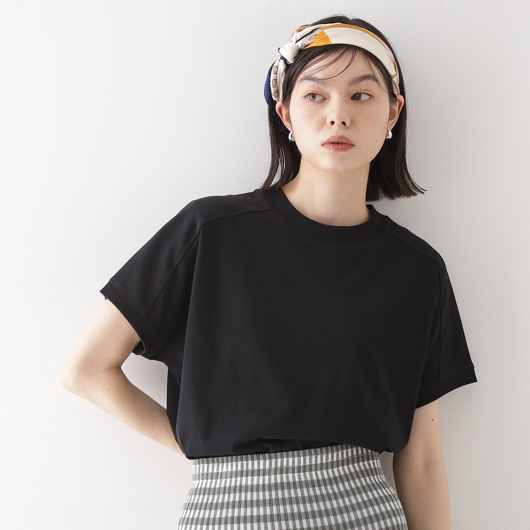 THE SHOP TK「フレンチ袖プルオーバー【毛玉になりにくい/接触冷感/UV/洗濯機OK】」|Tシャツ・カットソー|