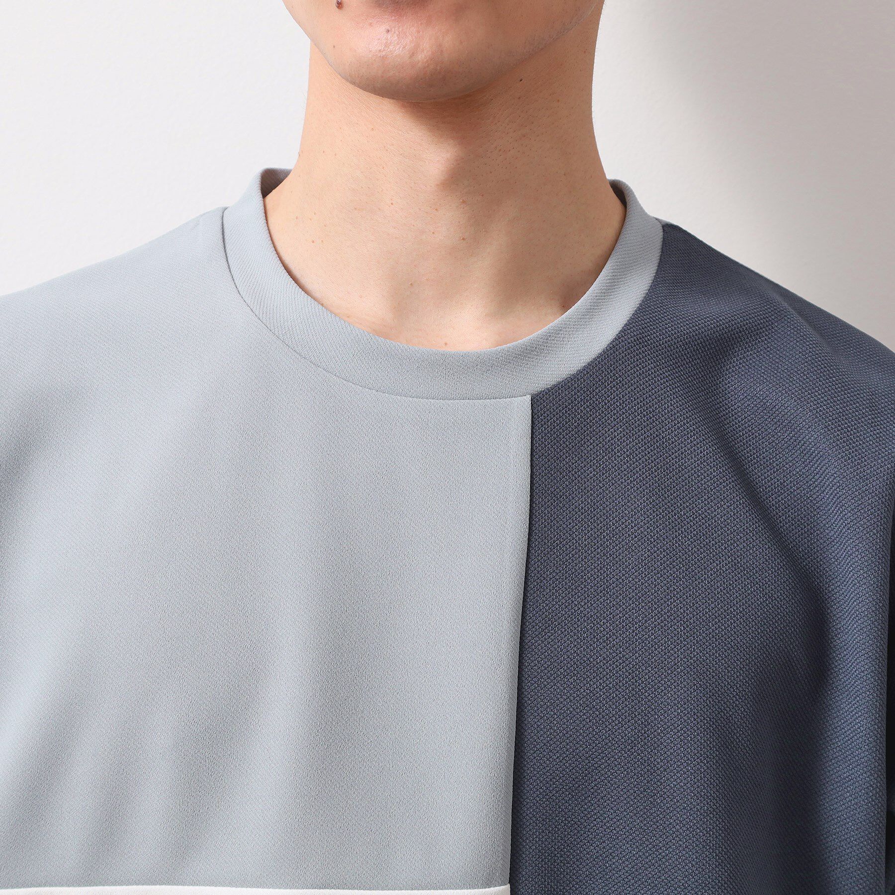 THE SHOP TK「ツイルブロッキング半袖Tシャツ」|Tシャツ・カットソー|