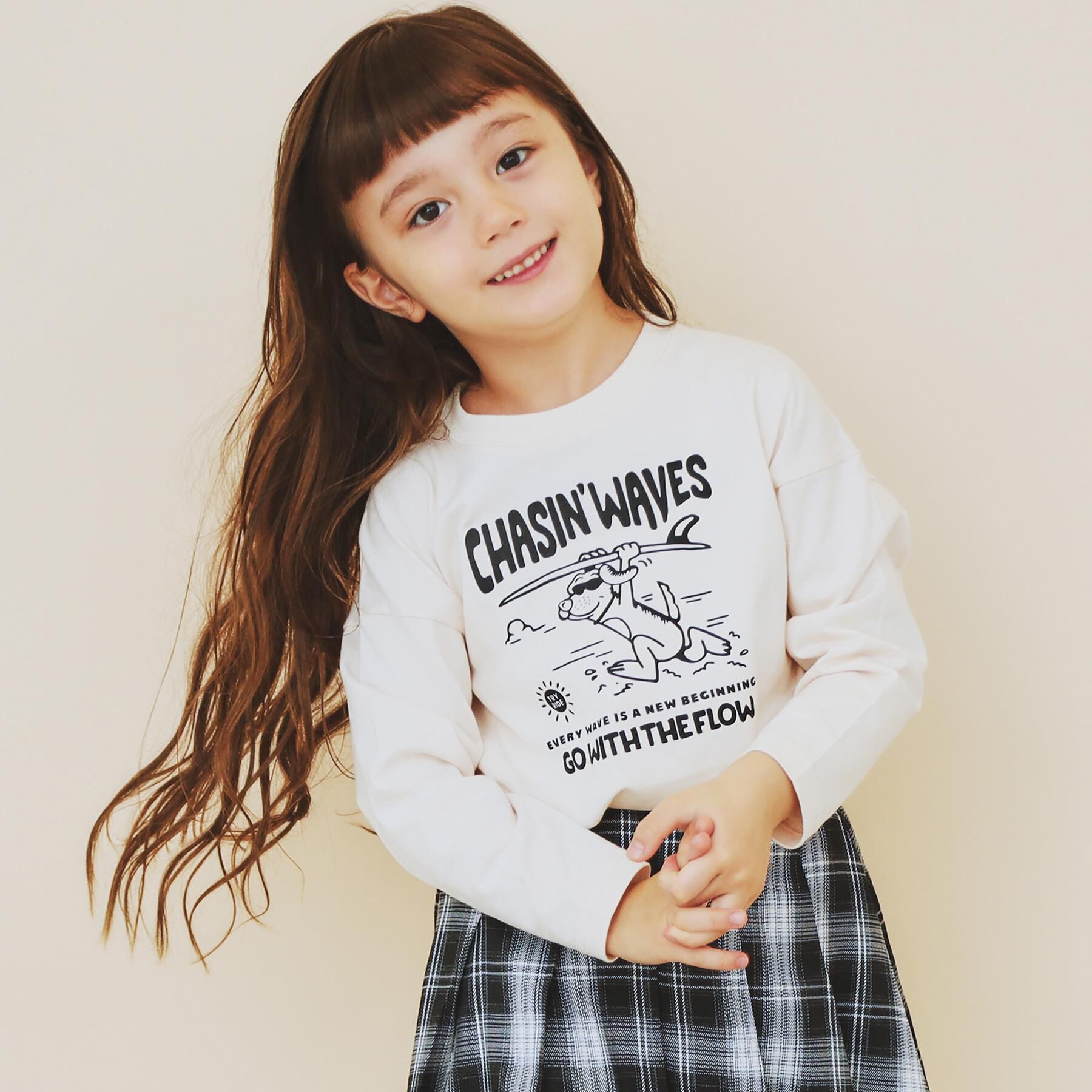 THE SHOP TK「【110-160】プリント長袖Tシャツ」|Tシャツ・カットソー|