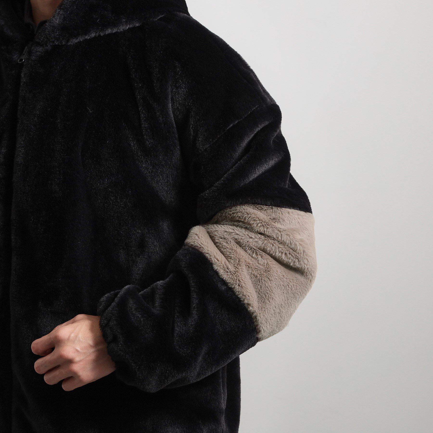 THE SHOP TK「フードフェイクファーブルゾン」|ブルゾン・スタジャン|