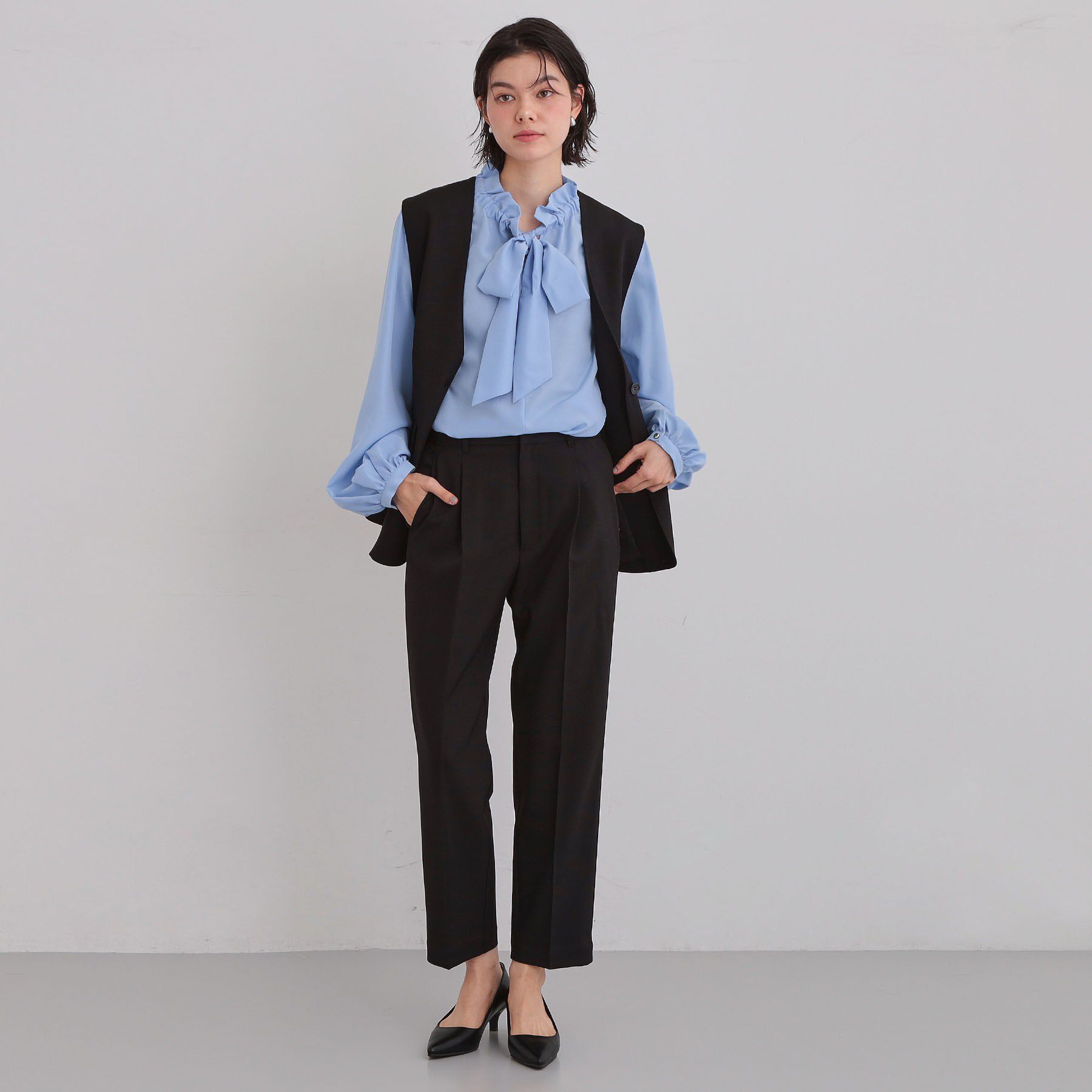 THE SHOP TK「【通勤にもデイリーにも】CAVIAN ベーシックテーパードパンツ/セットアップ可」|その他|