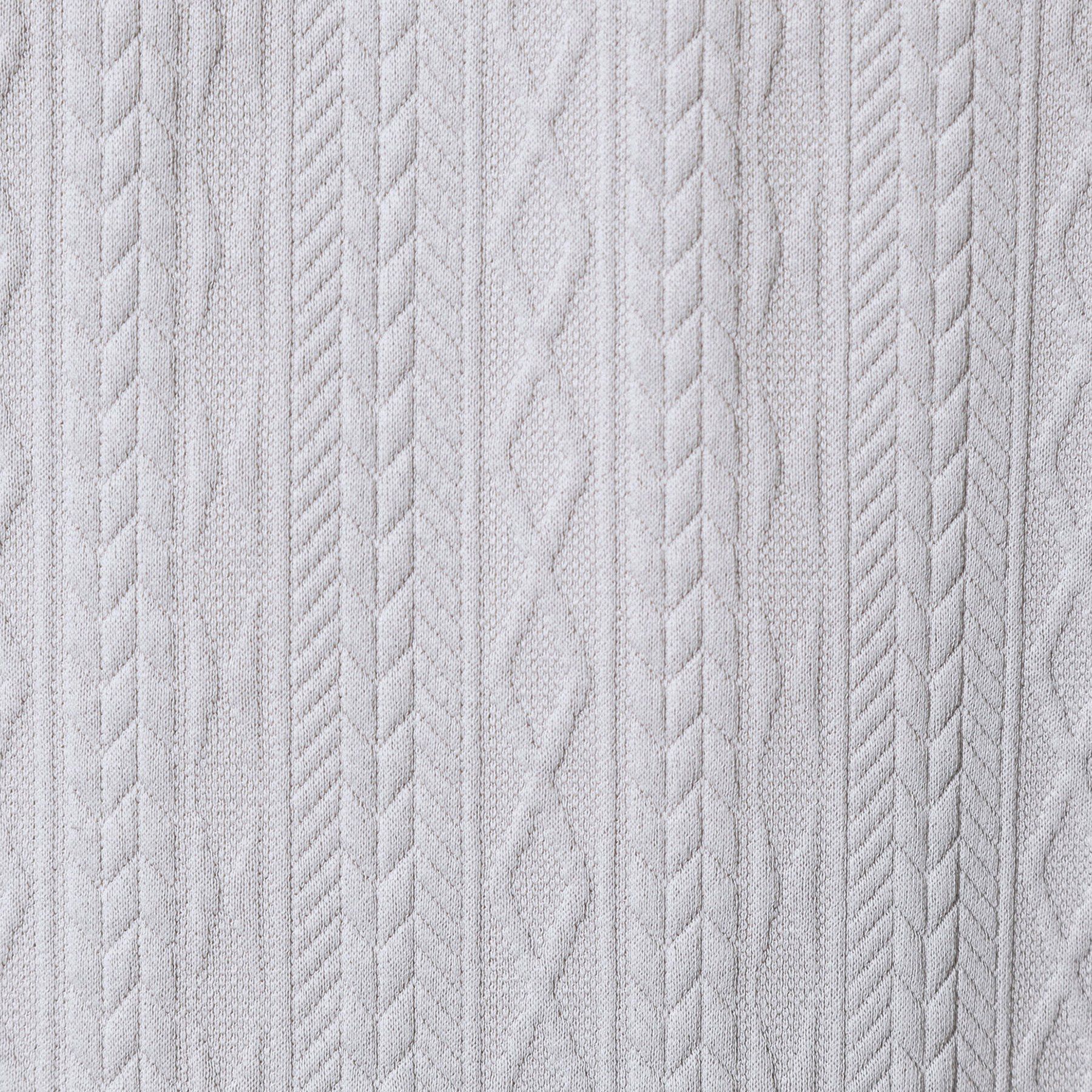 THE SHOP TK「【シンプルすぎない大人の表情】ケーブルフクレポロシャツ 吸水速乾/UVケア/洗濯機OK」|ポロシャツ|