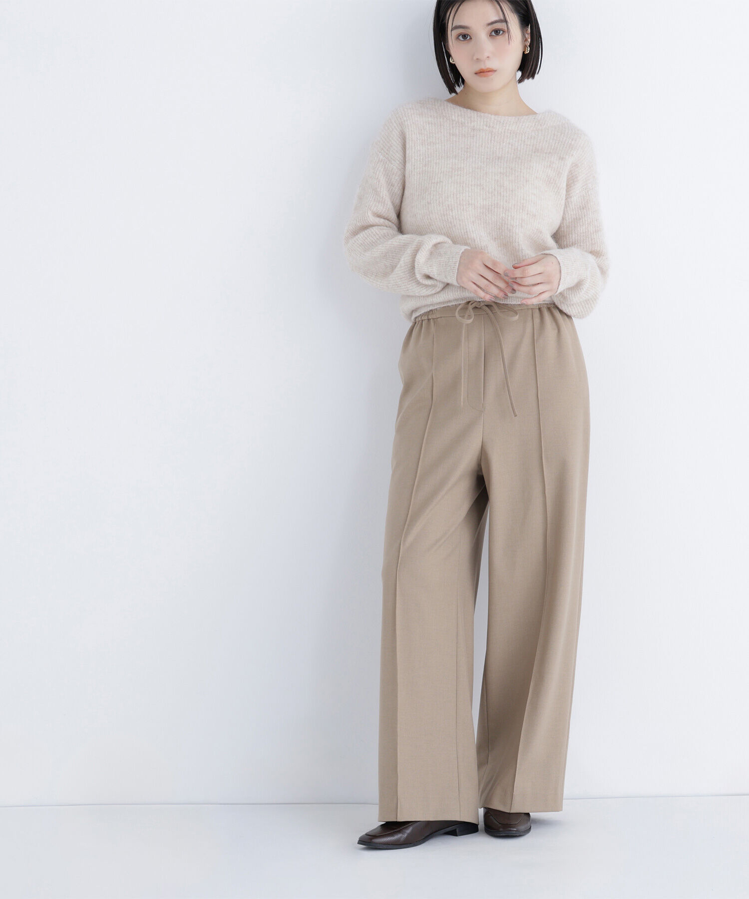  「楽してごめん！はくだけきちんと見えパンツ」|その他|ベージュ