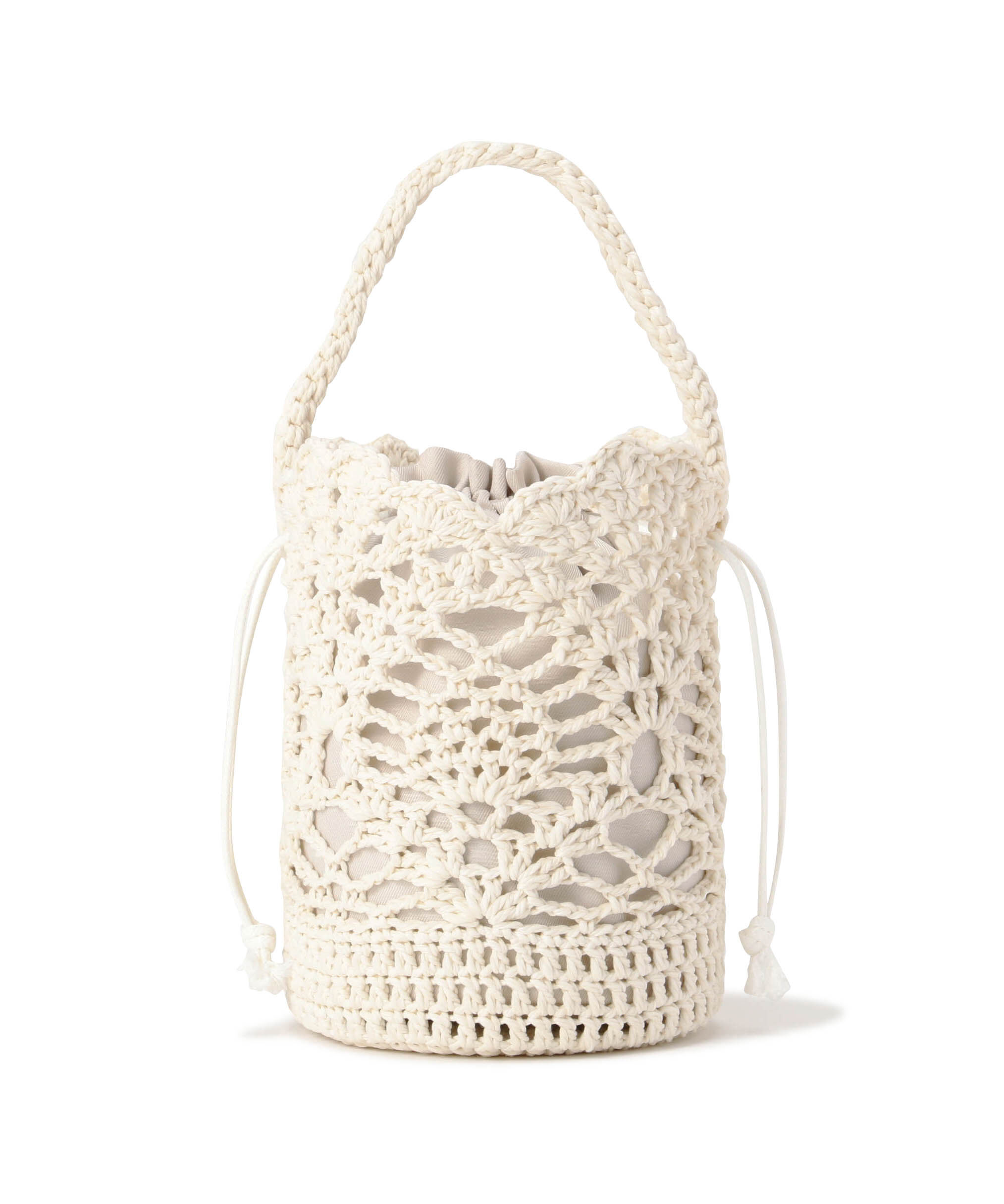  「クロシェバケットバッグ」|トートバッグ|