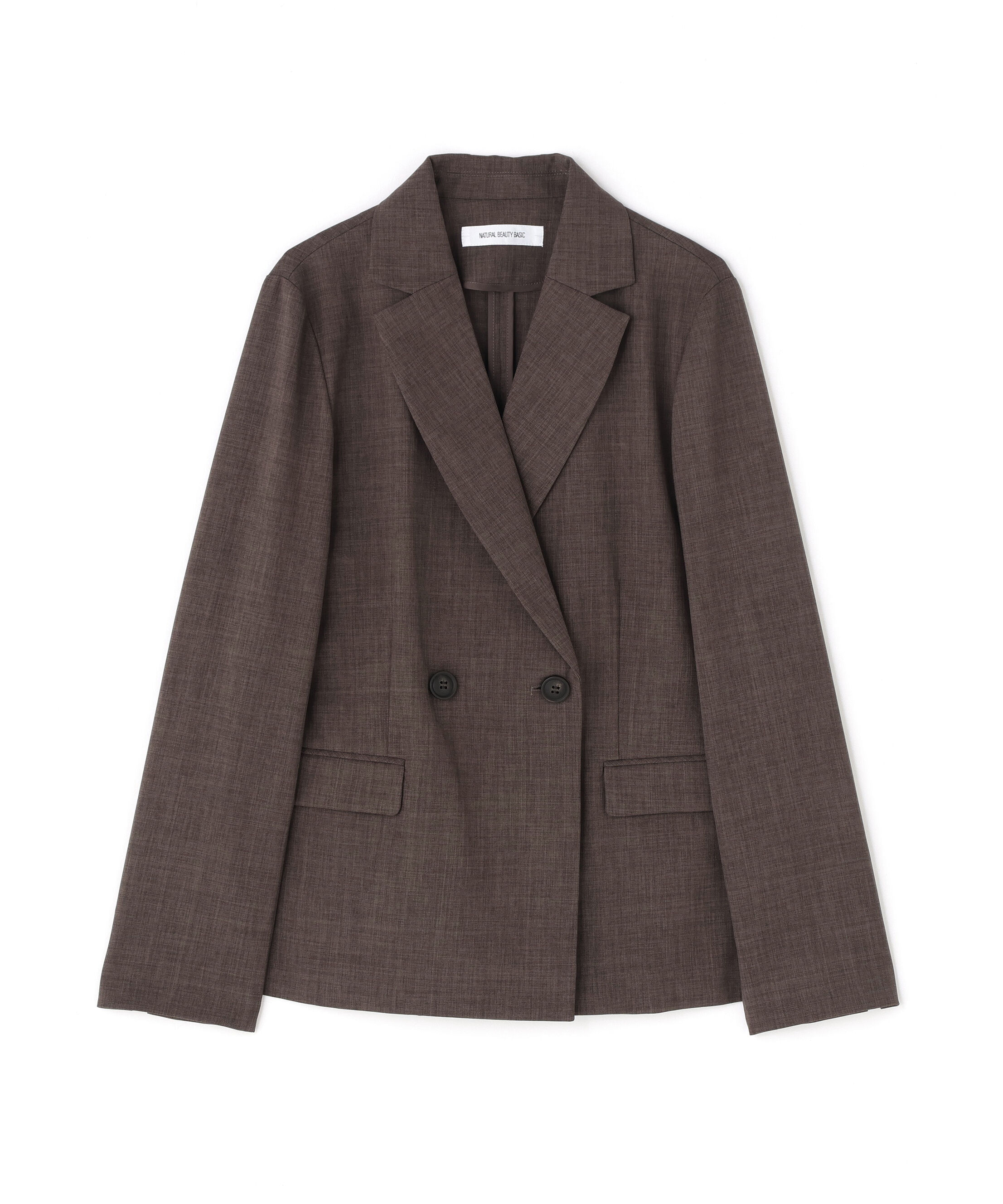  「リネンライク SETUP ダブルボタンジャケット」|その他|