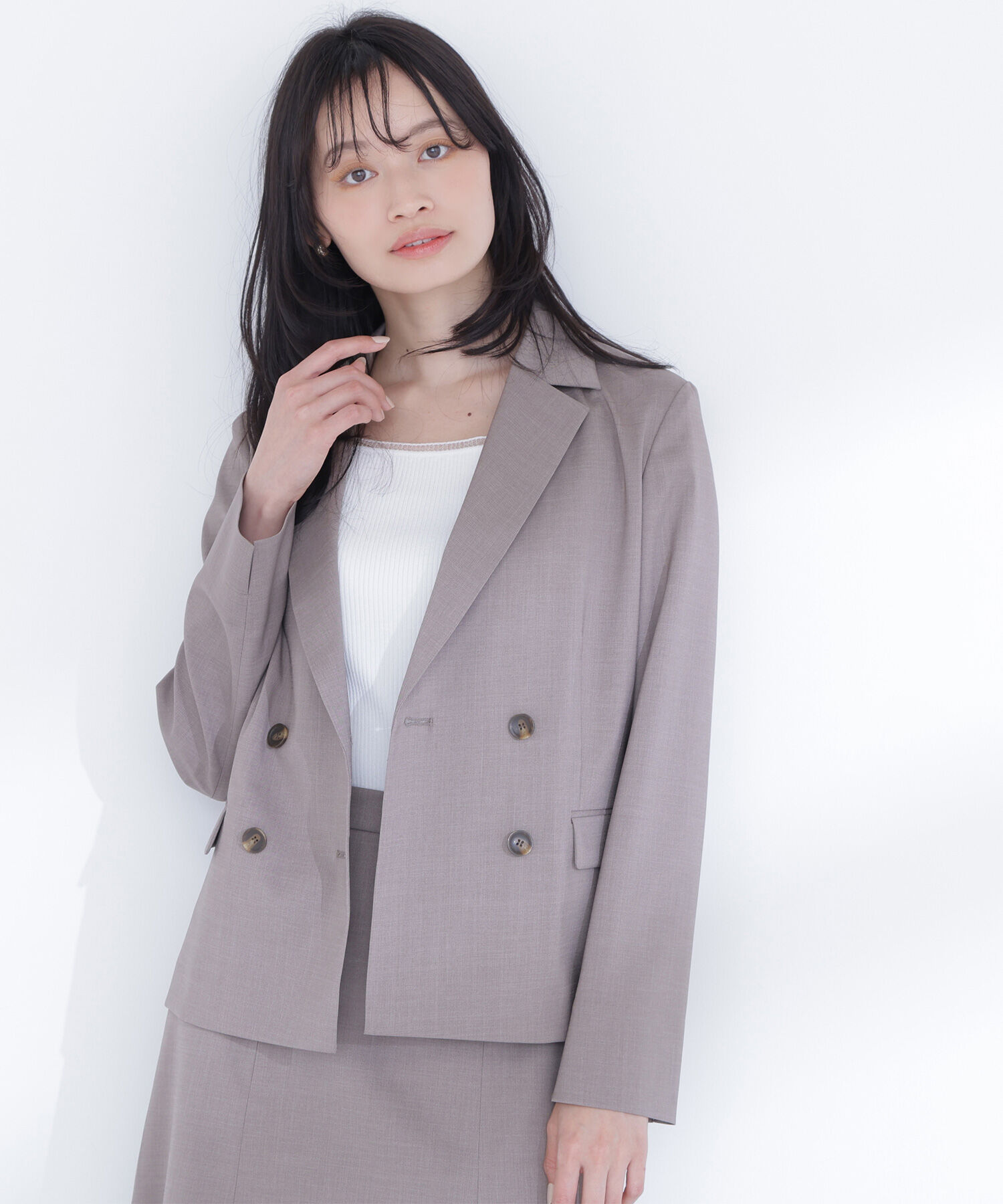  「ライトツイル SETUP ダブルブレストジャケット」|その他|