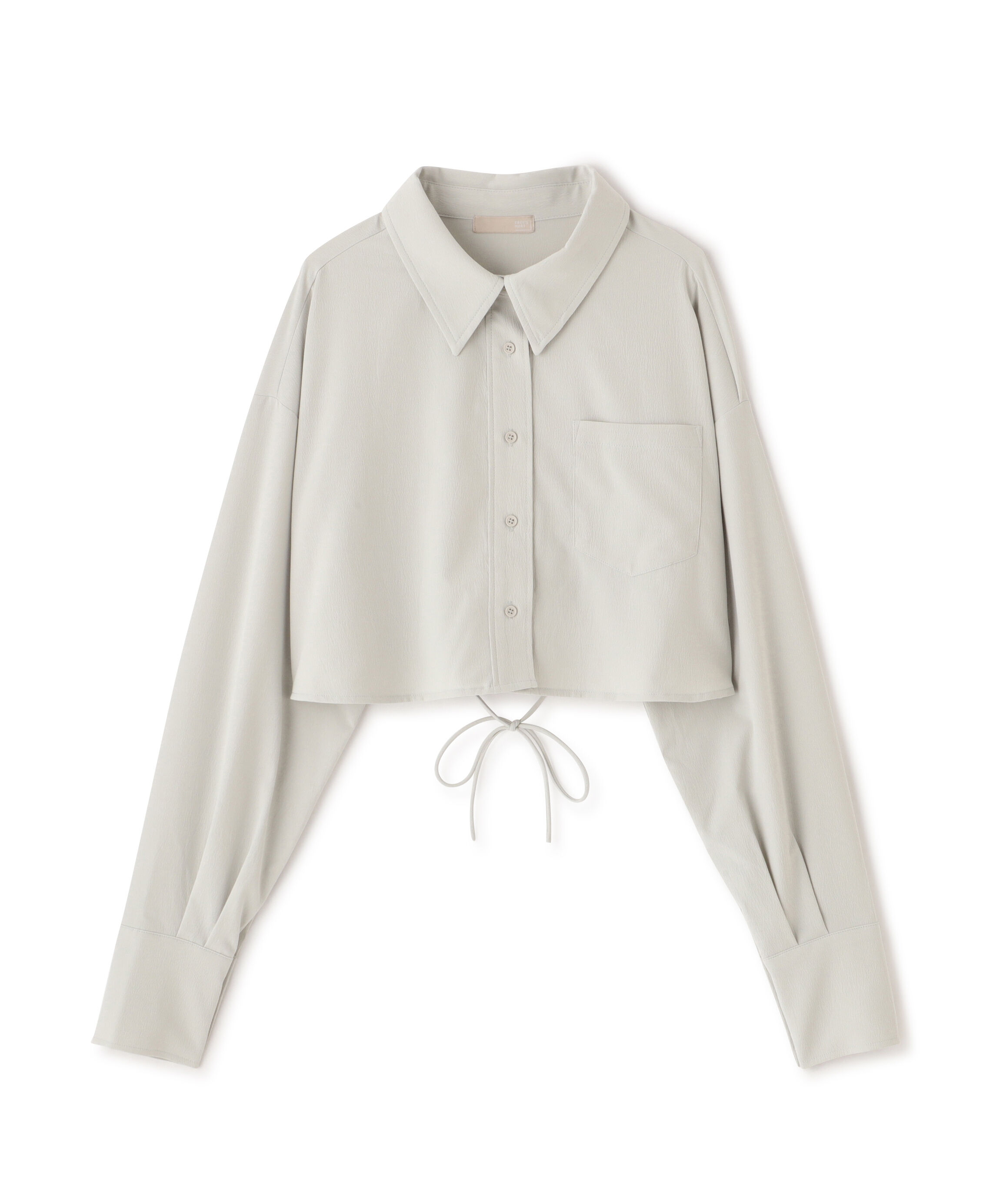  「バックレースアップショート丈シャツ」|シャツ・ブラウス|