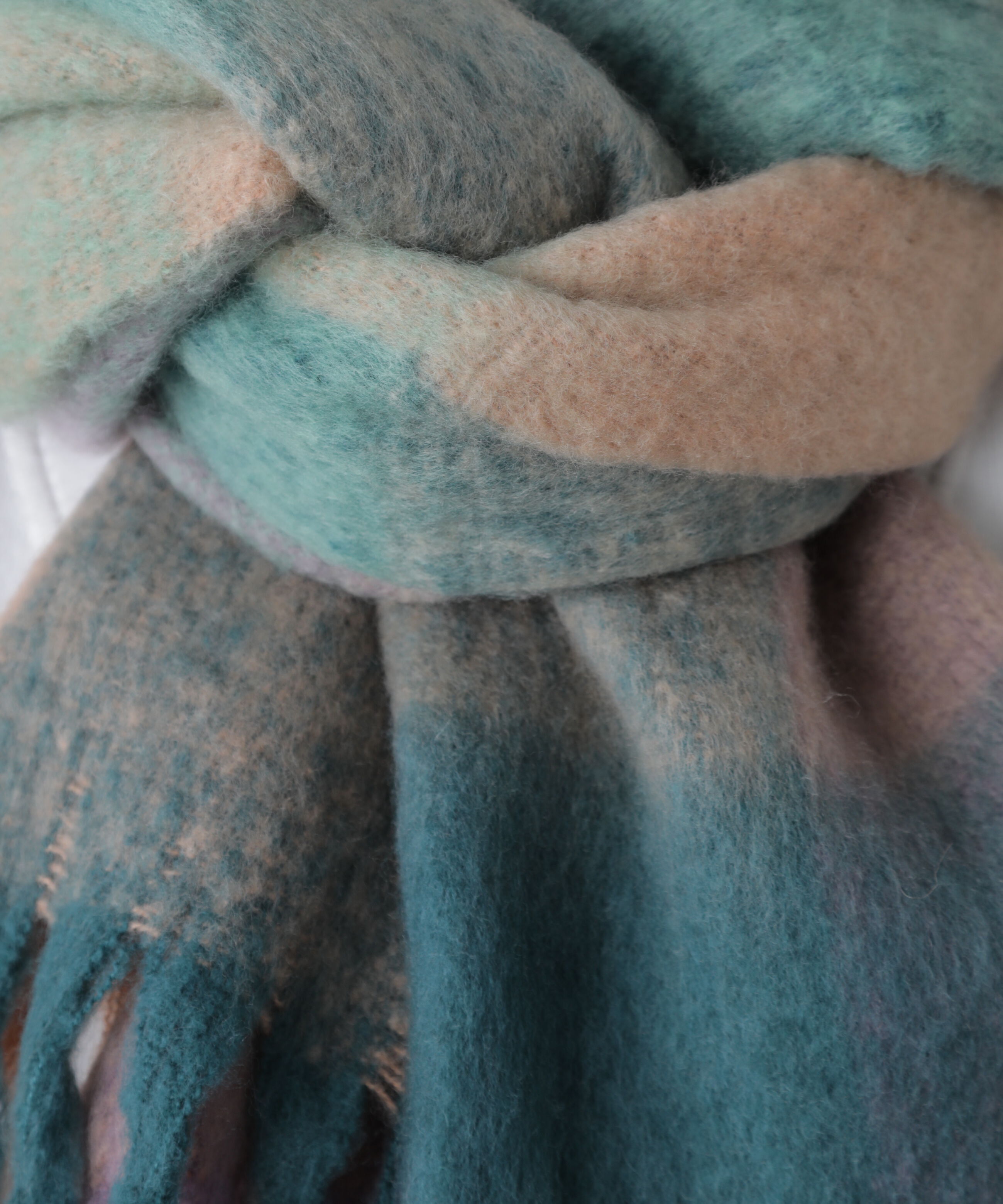  「大判チェックストール」|ソックス|