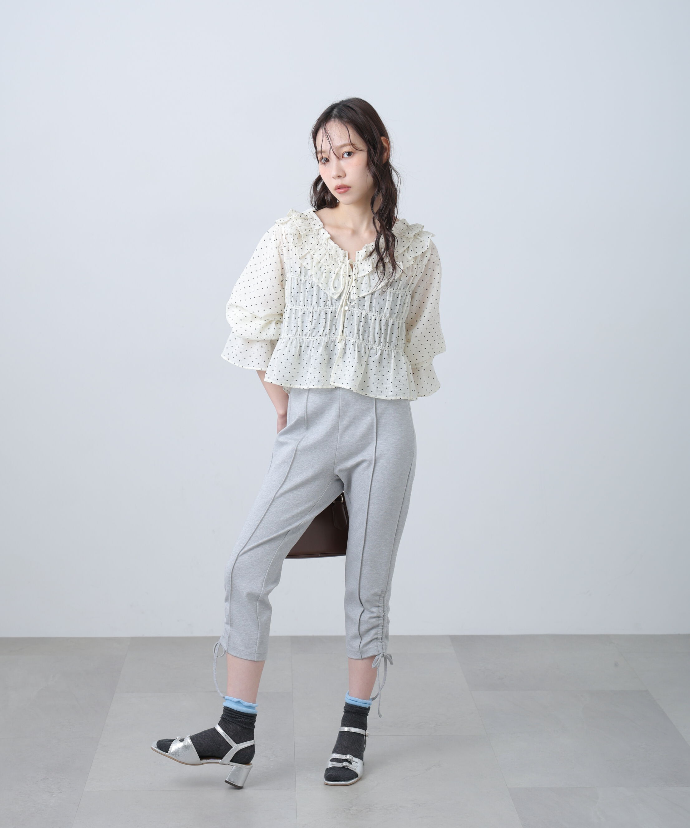  「アソート前後2wayフリルブラウス」|シャツ・ブラウス|