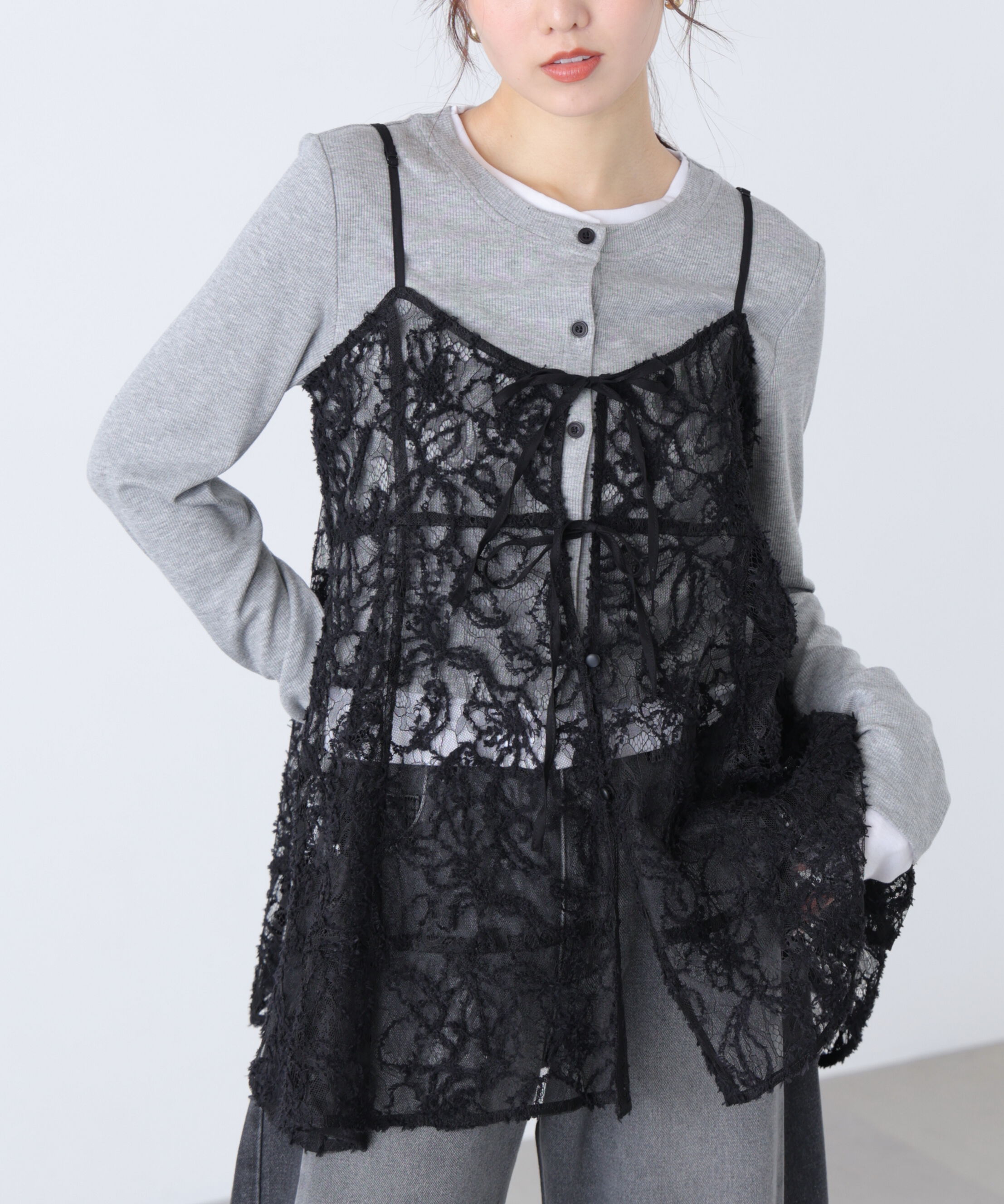  「レースキャミチュニック」|シャツ・ブラウス|