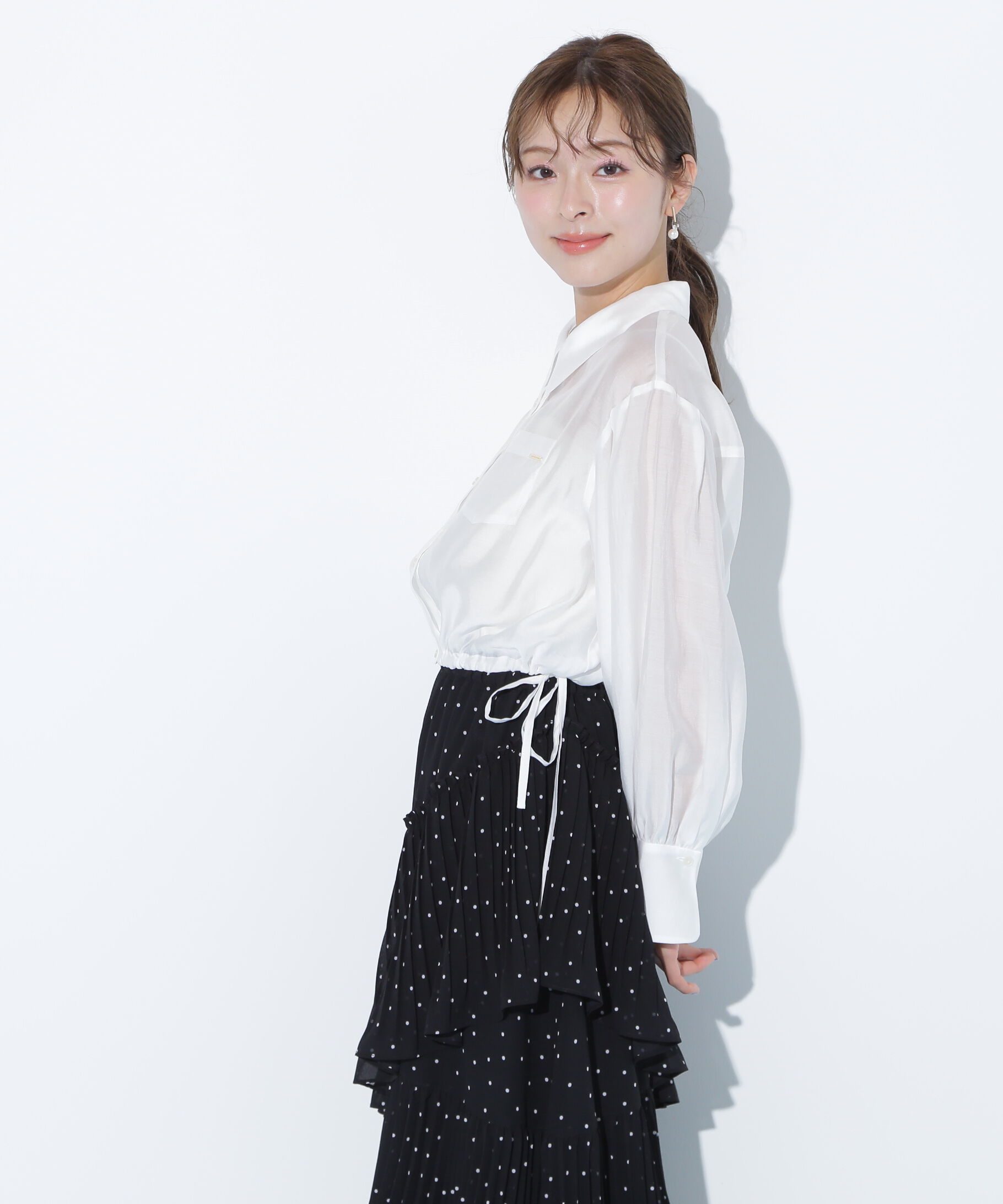  「短丈シアーシャツ」|シャツ・ブラウス|