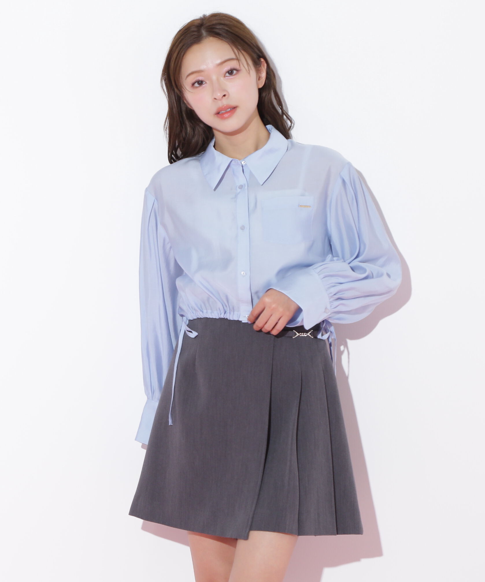  「短丈シアーシャツ」|シャツ・ブラウス|