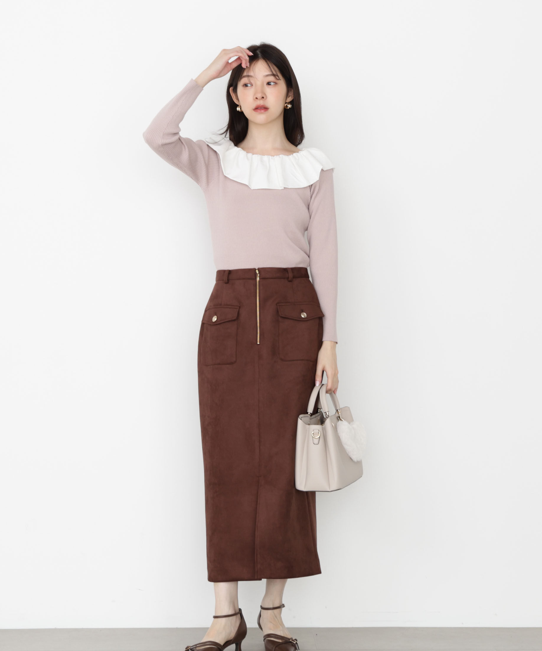 PROPORTION BODY DRESSING「フリルオフショル2wayニット 25AW」|ニット・セーター|