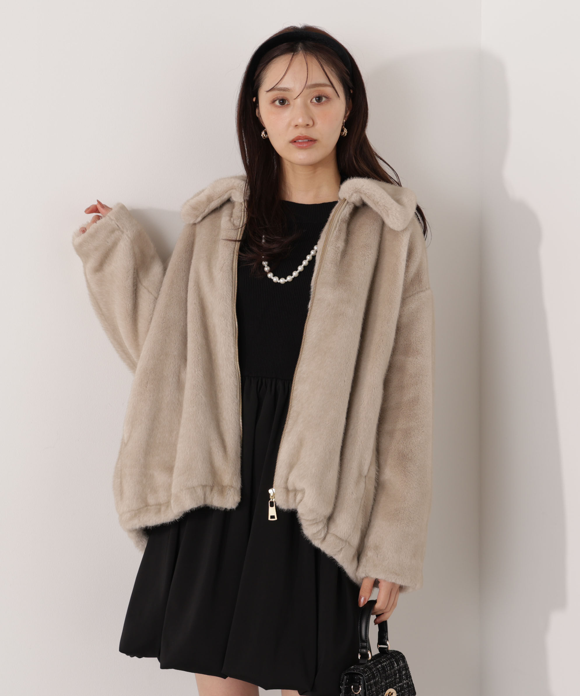 PROPORTION BODY DRESSING「フェイクファーブルゾン 25AW」|ブルゾン・スタジャン|