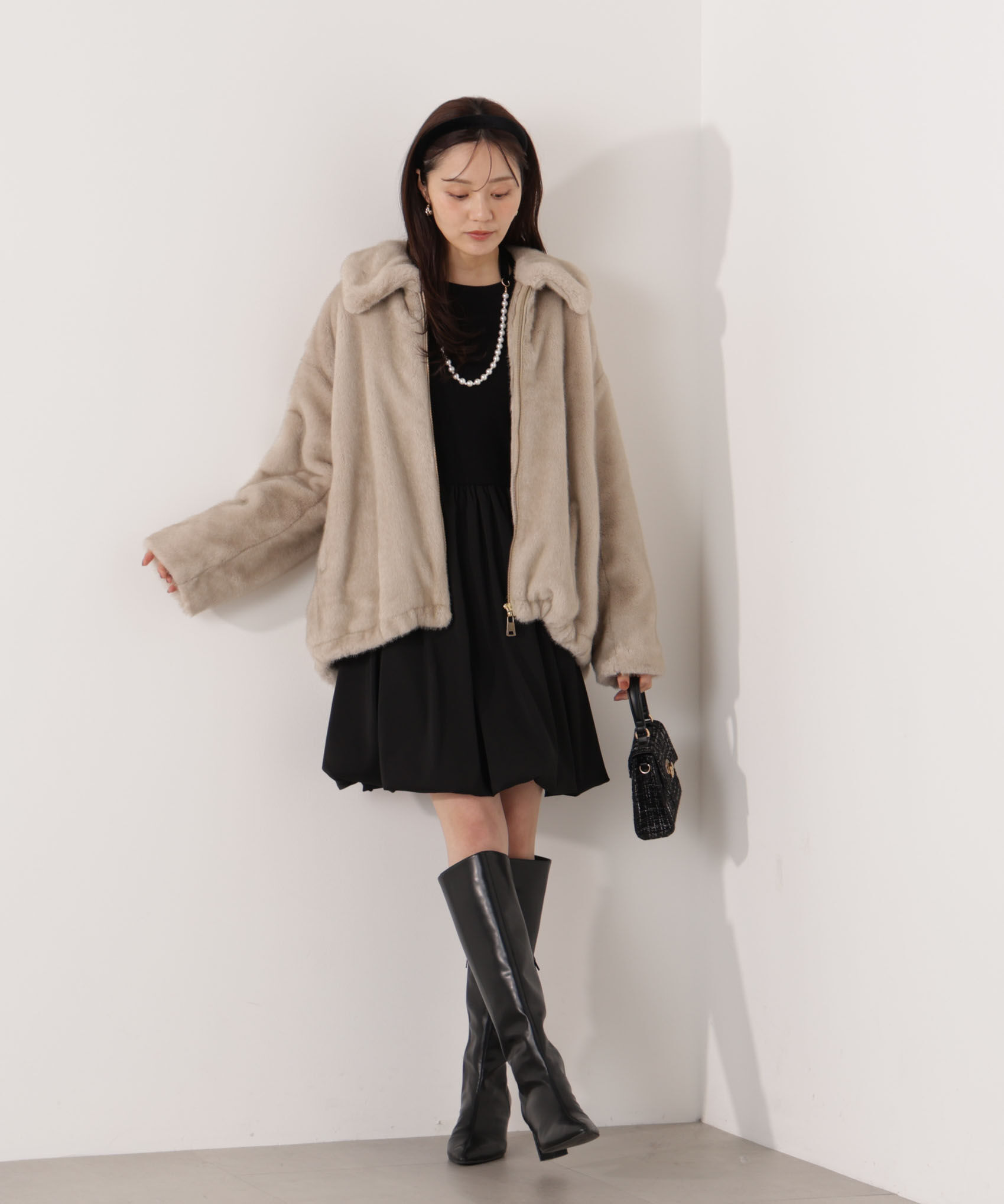 PROPORTION BODY DRESSING「フェイクファーブルゾン 25AW」|ブルゾン・スタジャン|