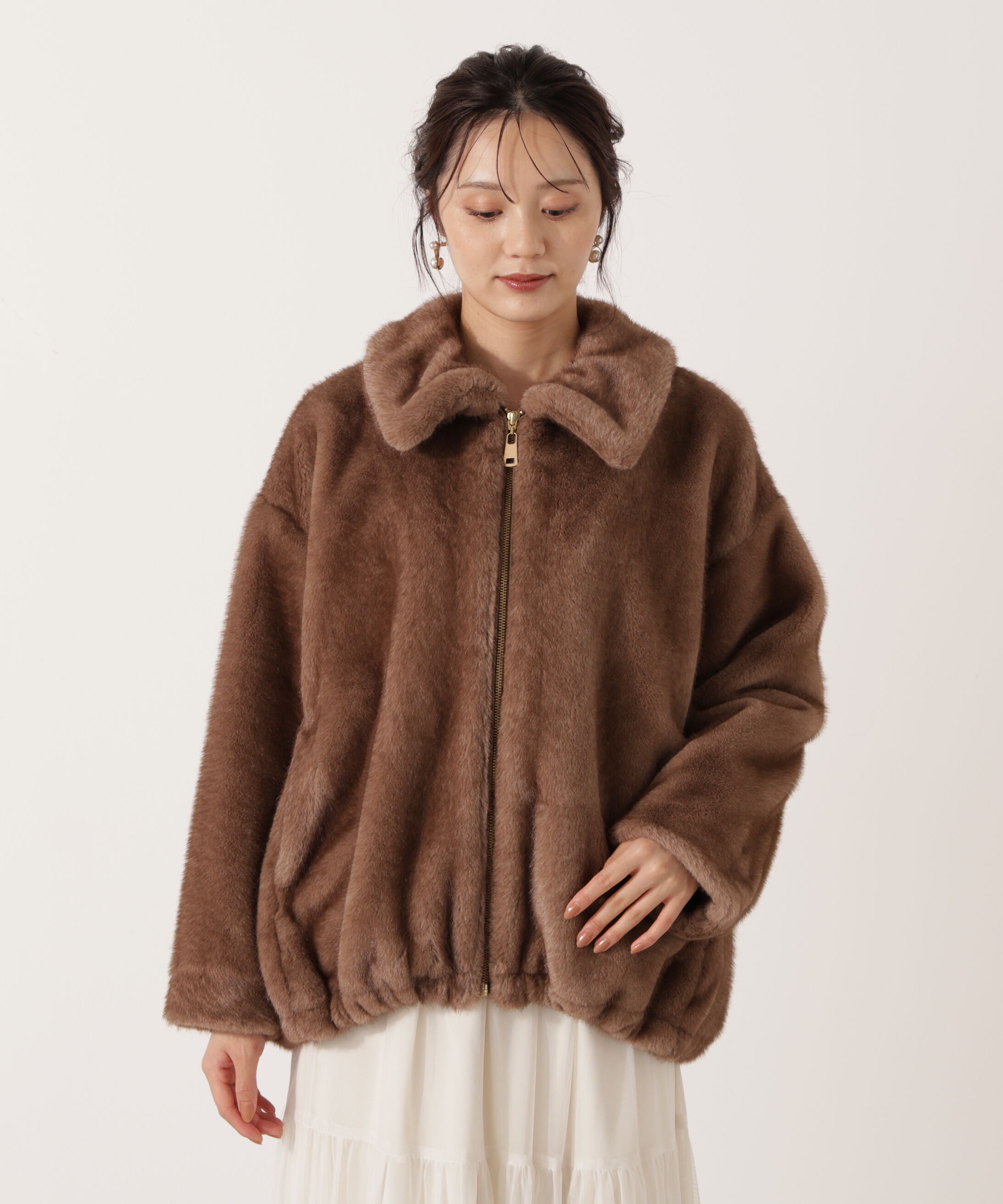 PROPORTION BODY DRESSING「フェイクファーブルゾン 25AW」|ブルゾン・スタジャン|