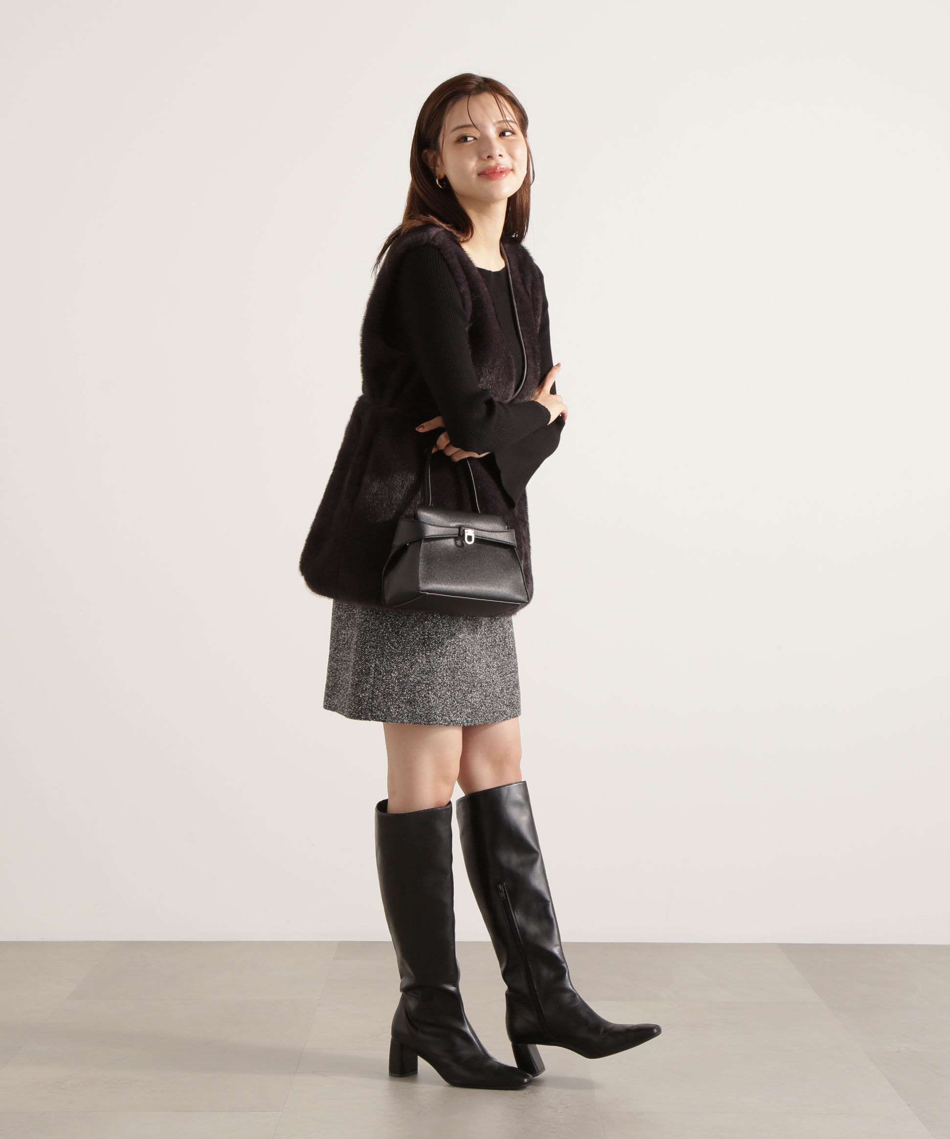 PROPORTION BODY DRESSING「ツイードミニスカート」|スカート|