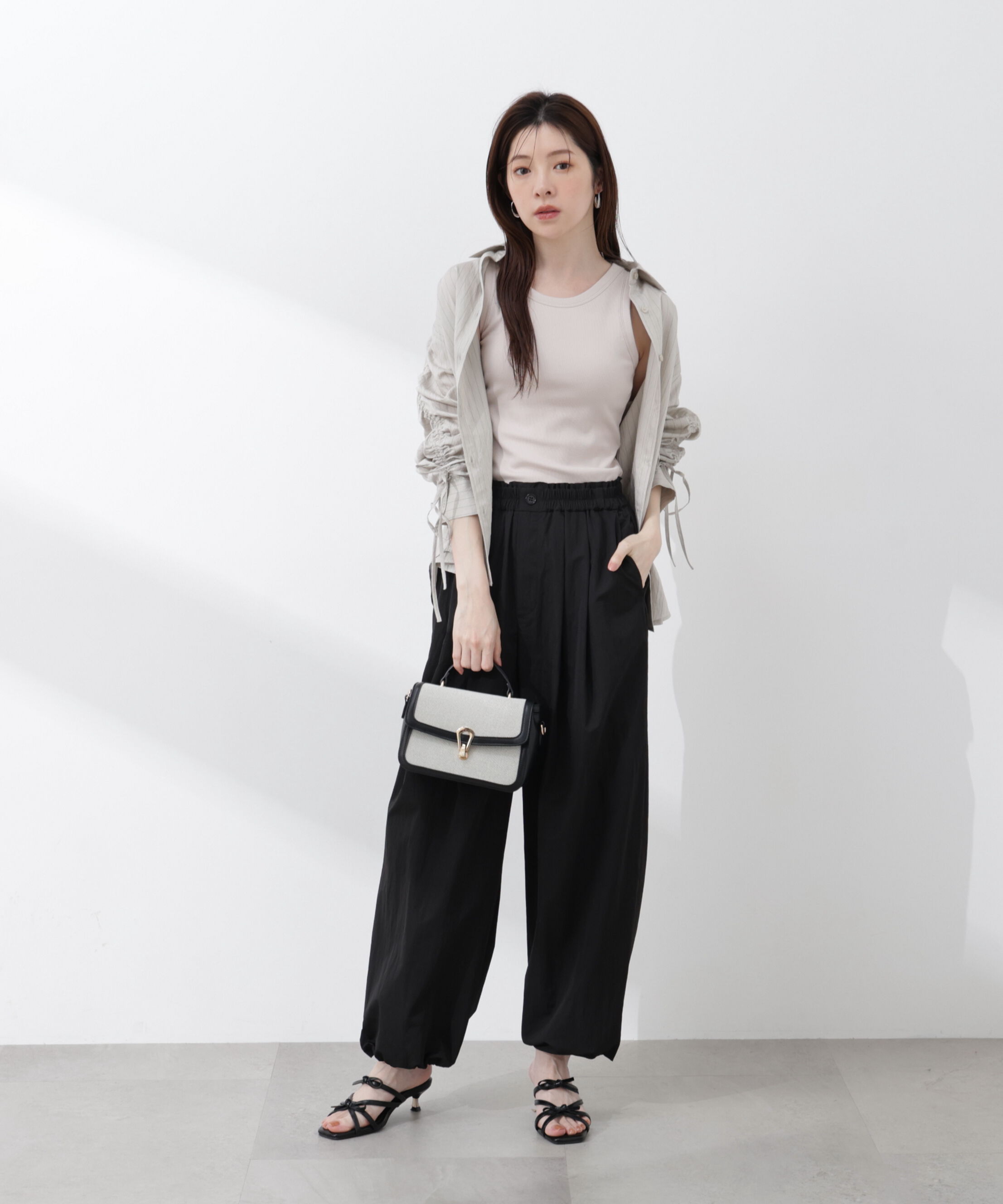 PROPORTION BODY DRESSING「〈a/mie〉ドロストスリーブシャツ 26SS」|シャツ・ブラウス|