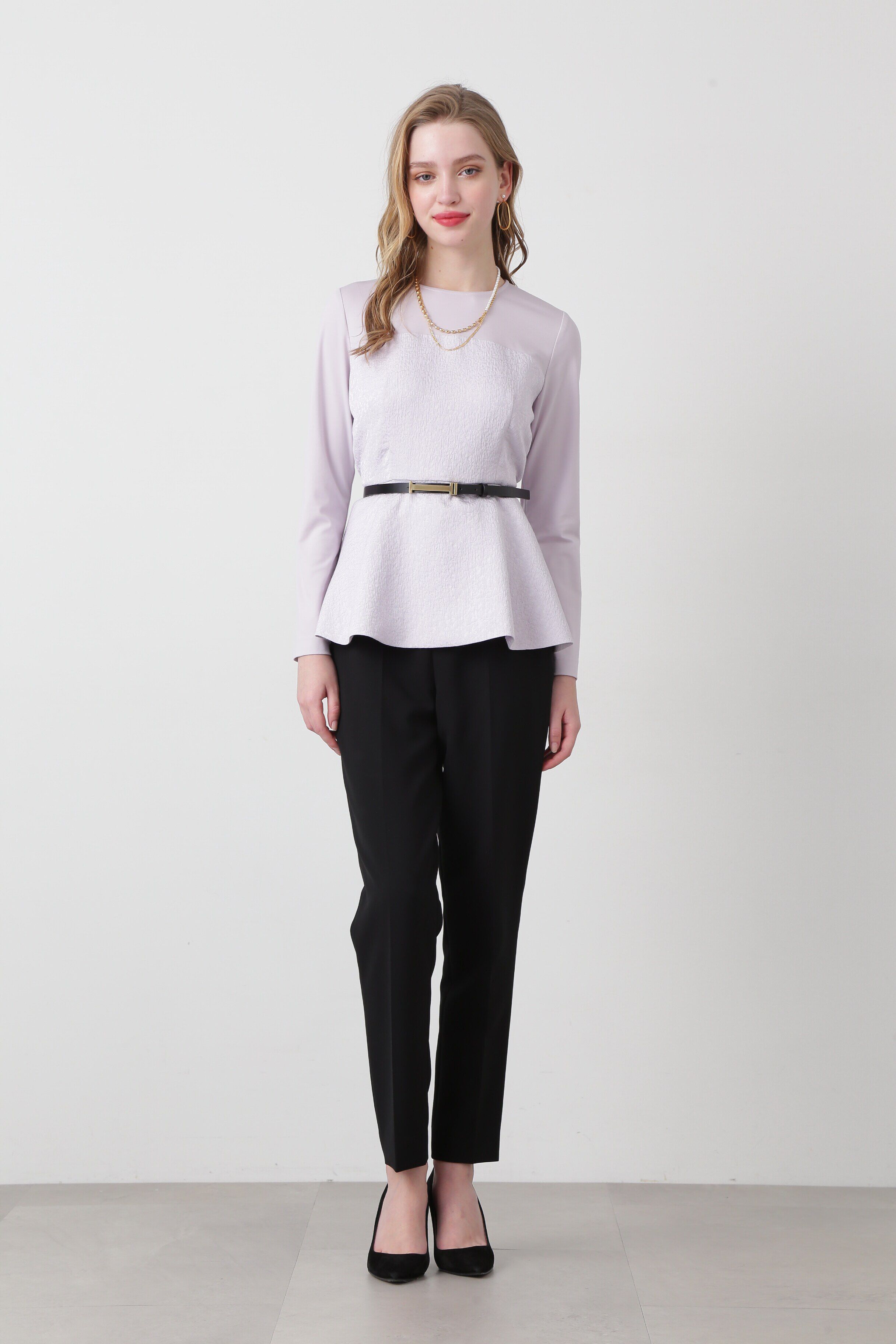  「◆ウエストリボンテーパードパンツ」|その他|