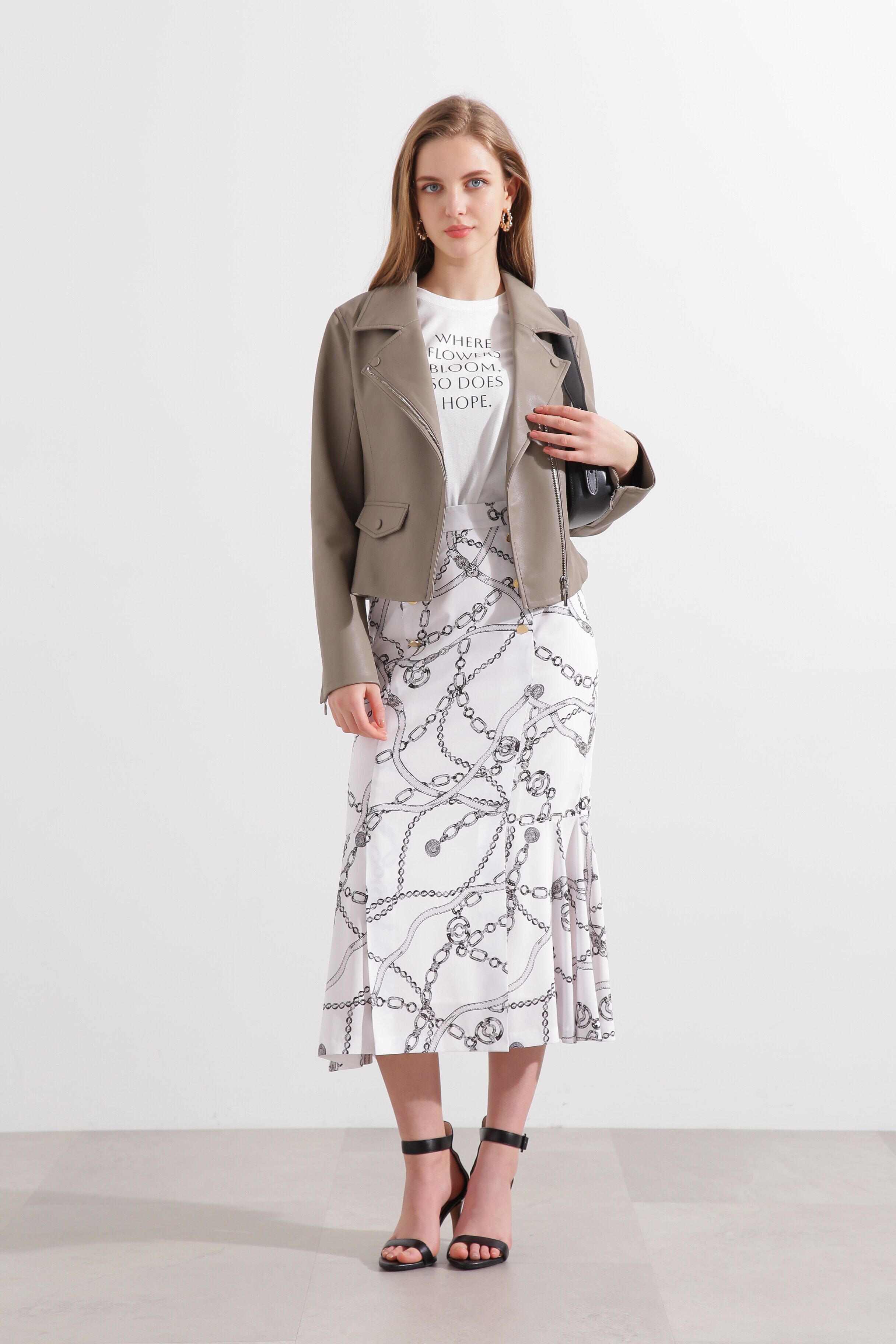  「◆チェーンプリントスカート」|スカート|