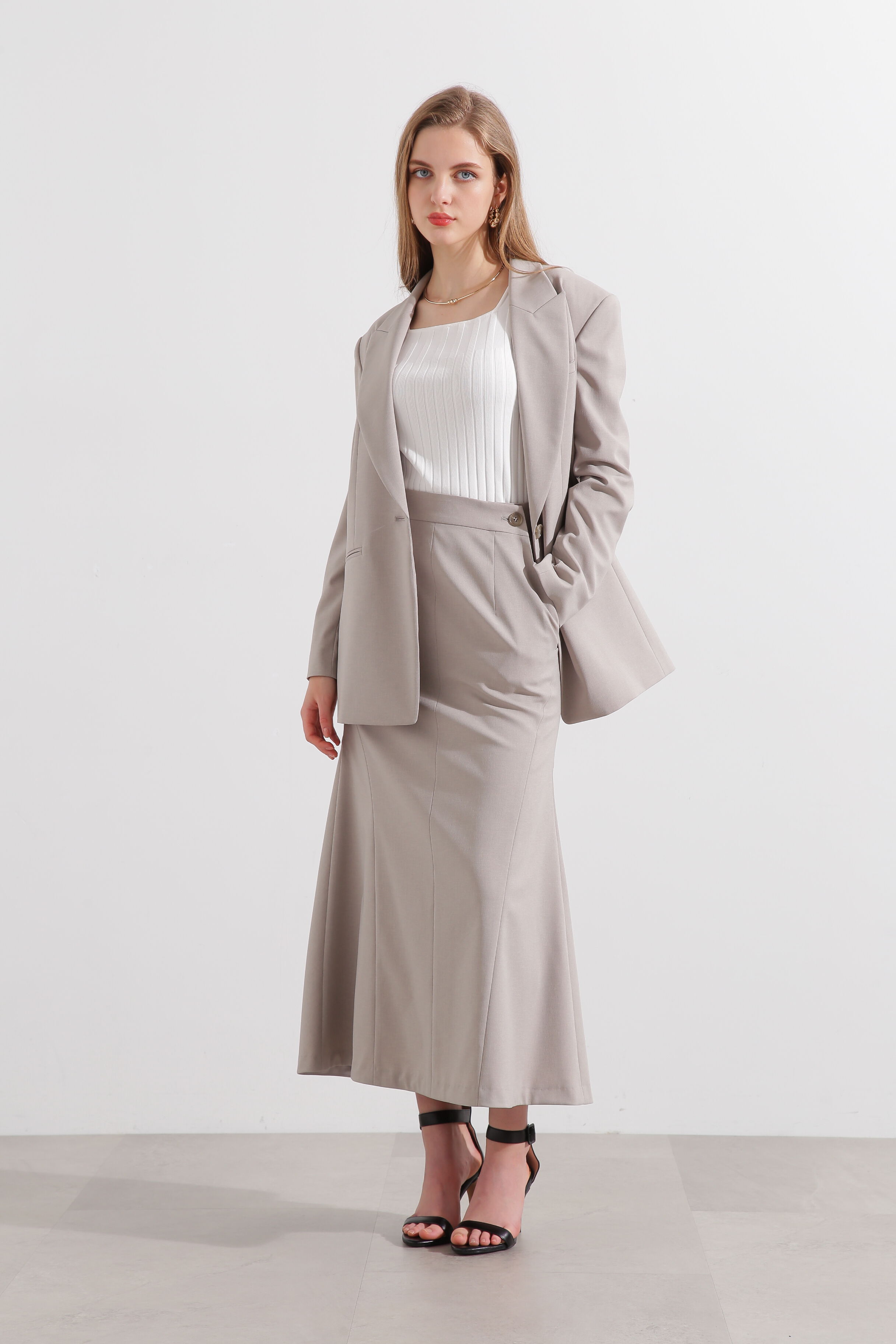  「スクエアネックニットトップス」|ニット・セーター|