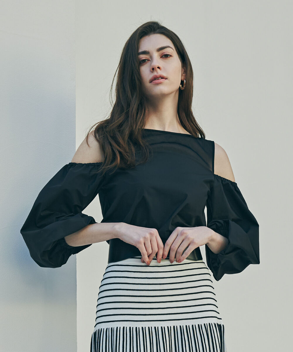  「オフショルダーカットソートップス」|Tシャツ・カットソー|