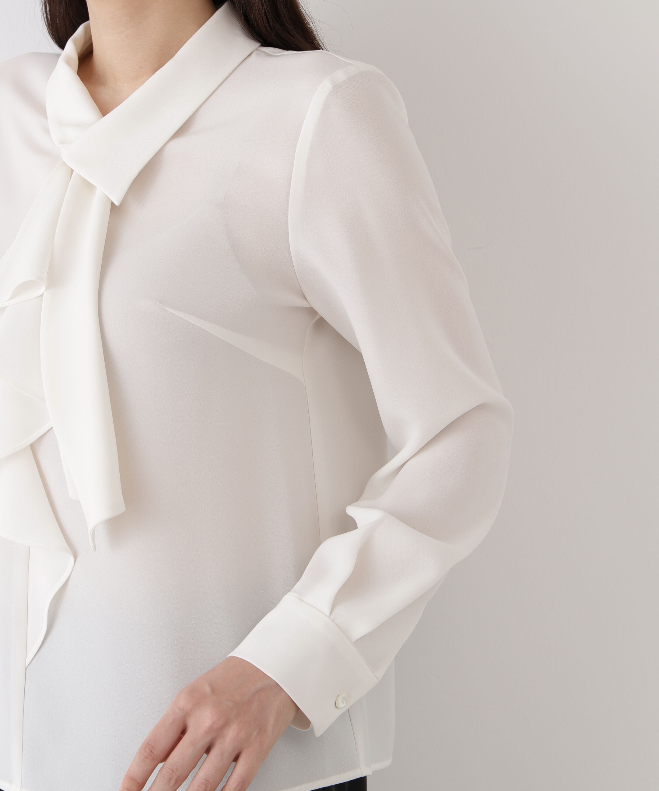  「◆ラッフルボウタイブラウス」|シャツ・ブラウス|