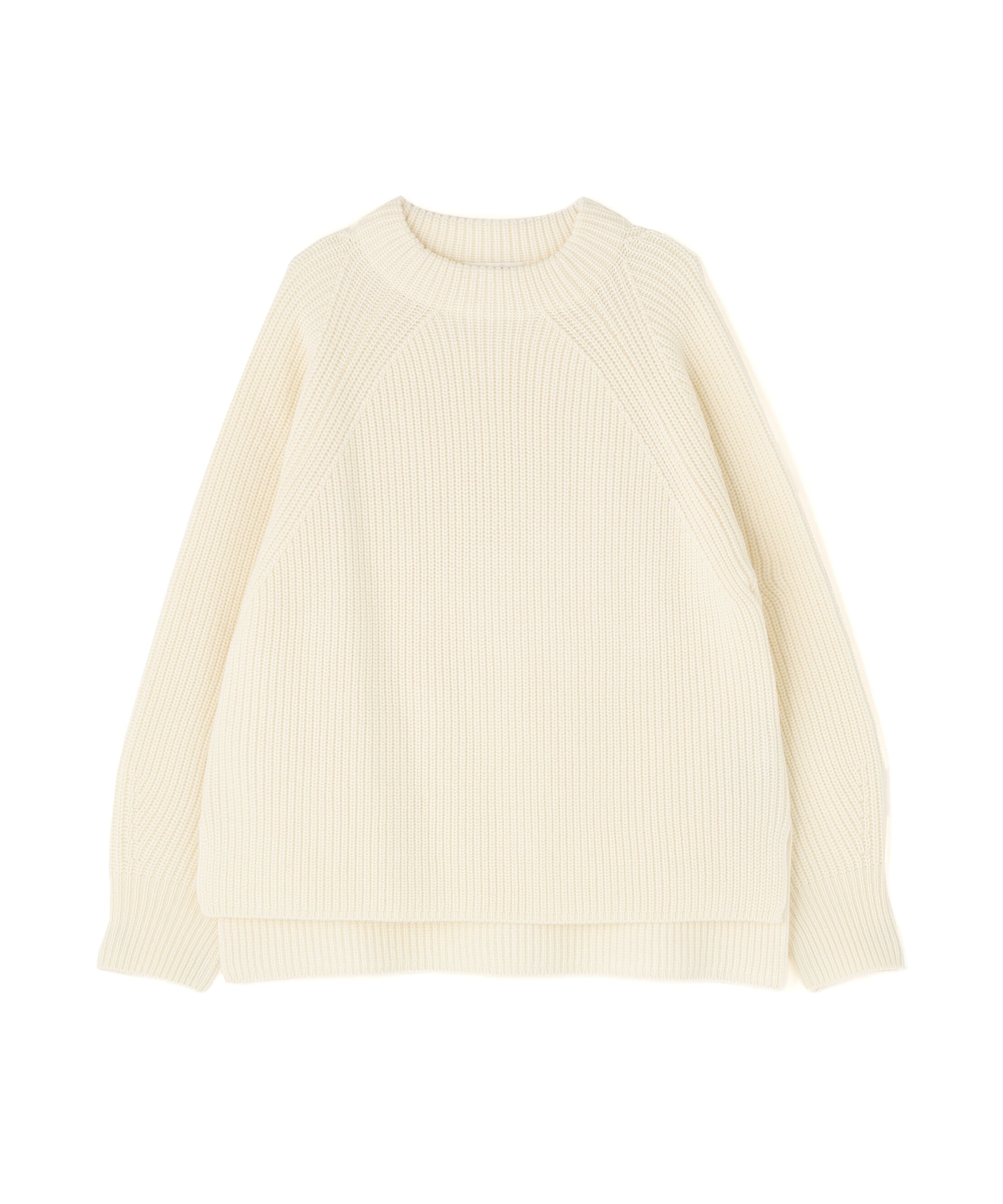  「◆ファーグローブ付き畦ニットプルオーバー」|ニット・セーター|