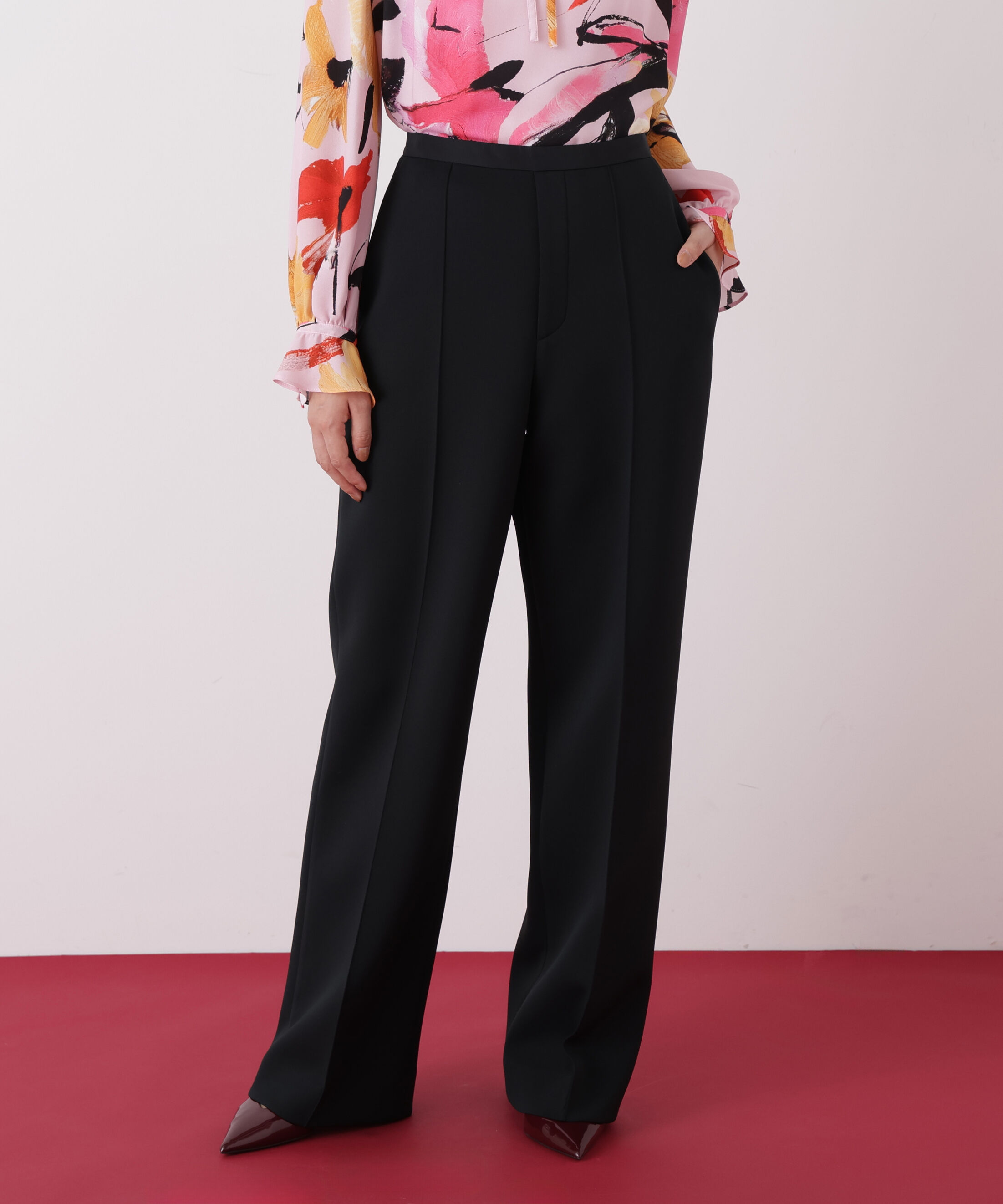  「◆ピンタックダンボールパンツ」|その他|ブラック