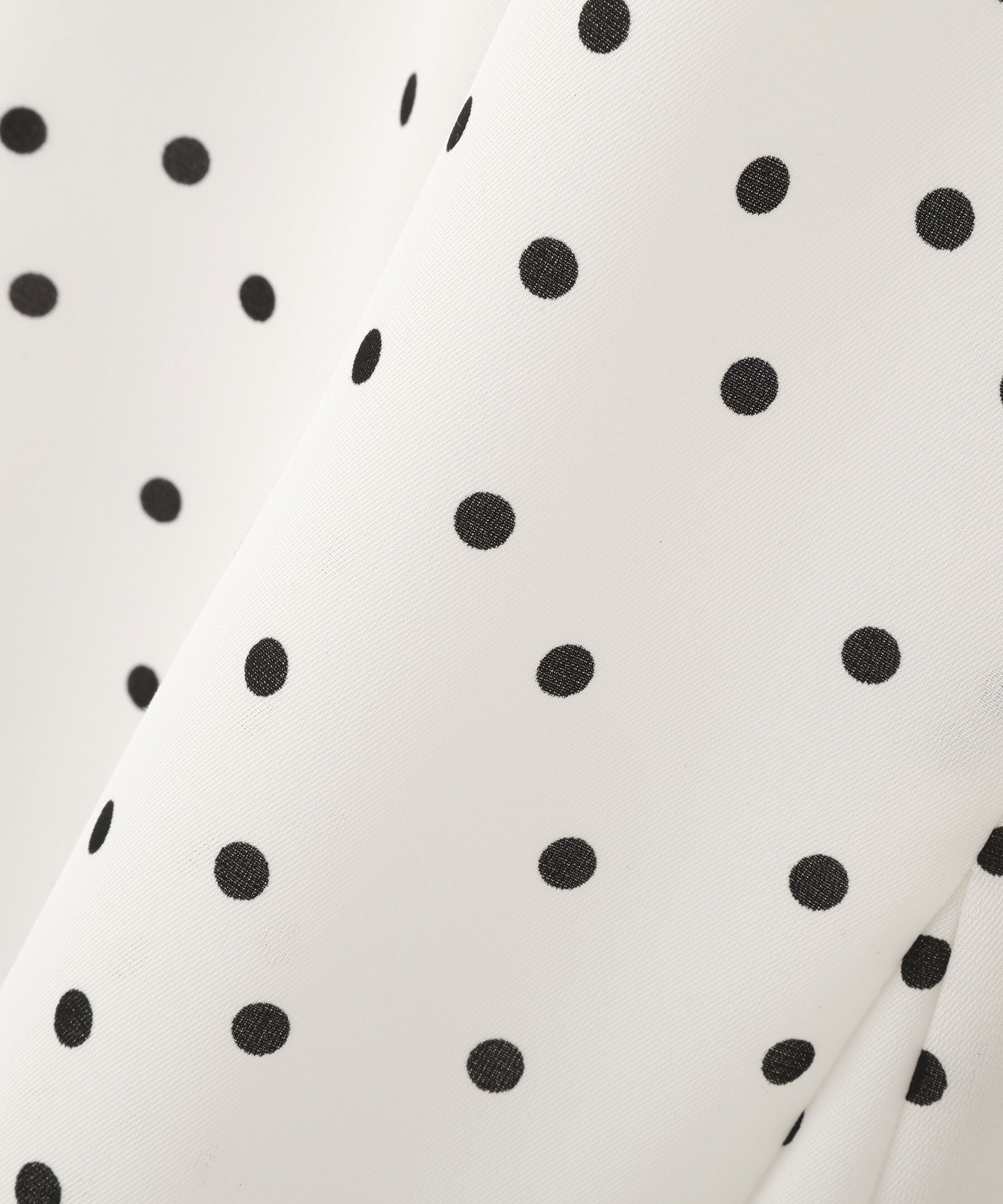  「ドットプリントリボンワンピース」|ワンピース|