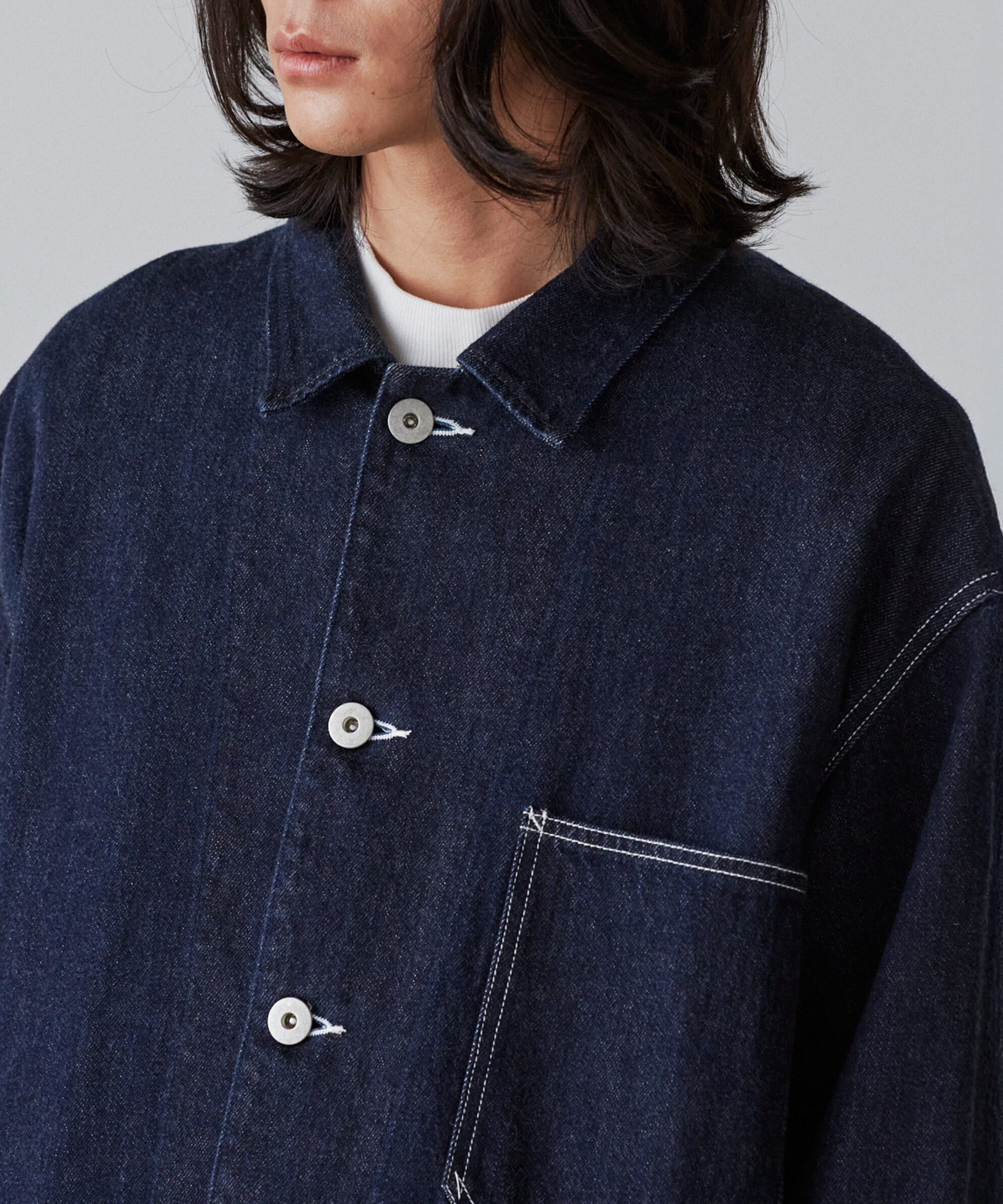 YLEVE 「Ｙ / 12.5oz ORGANIC COTTON DENIM BLOUSON」|ブルゾン・スタジャン|