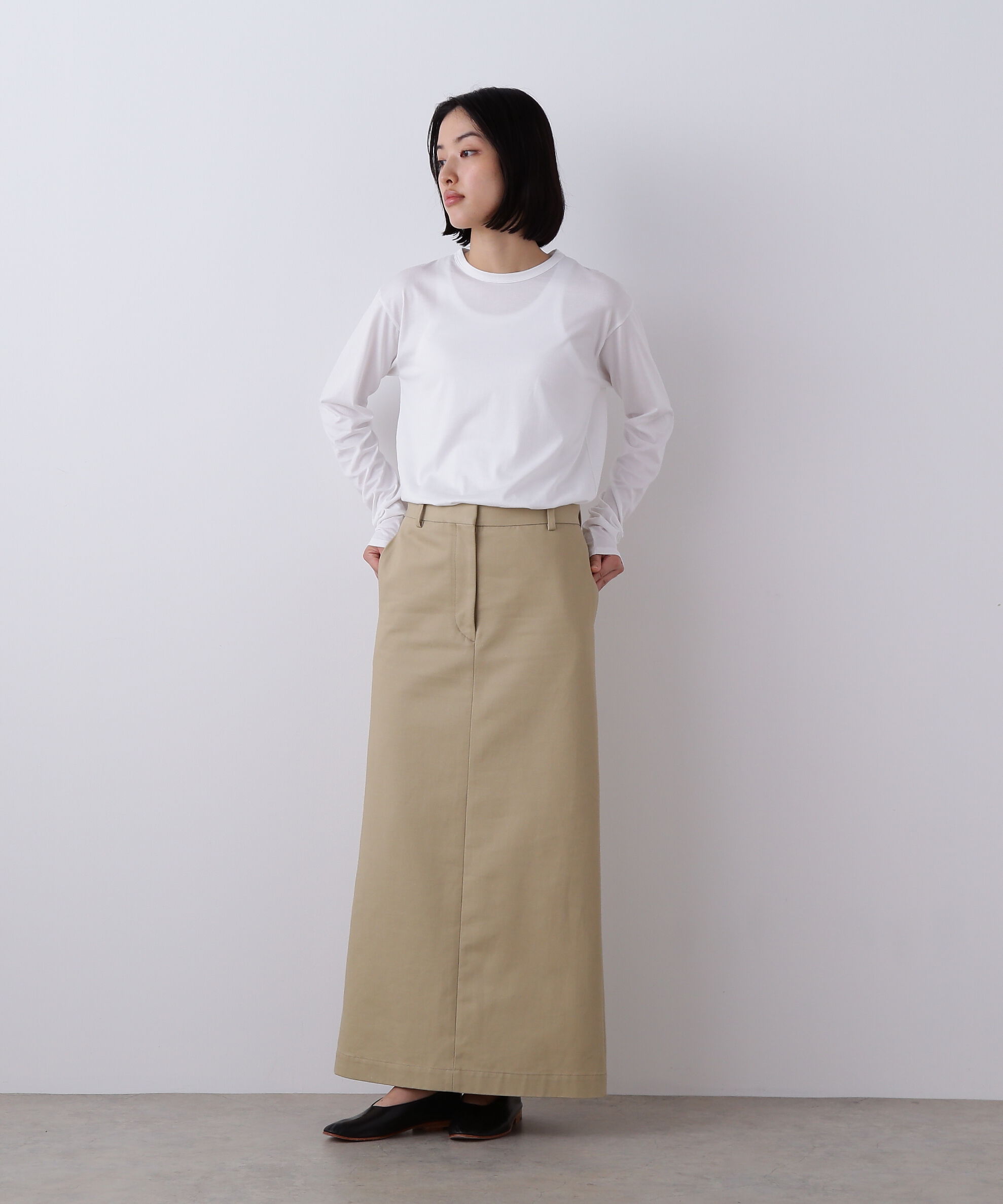 YLEVE 「YLEVE / FINX COTTON CHINO SKIRT」|スカート|
