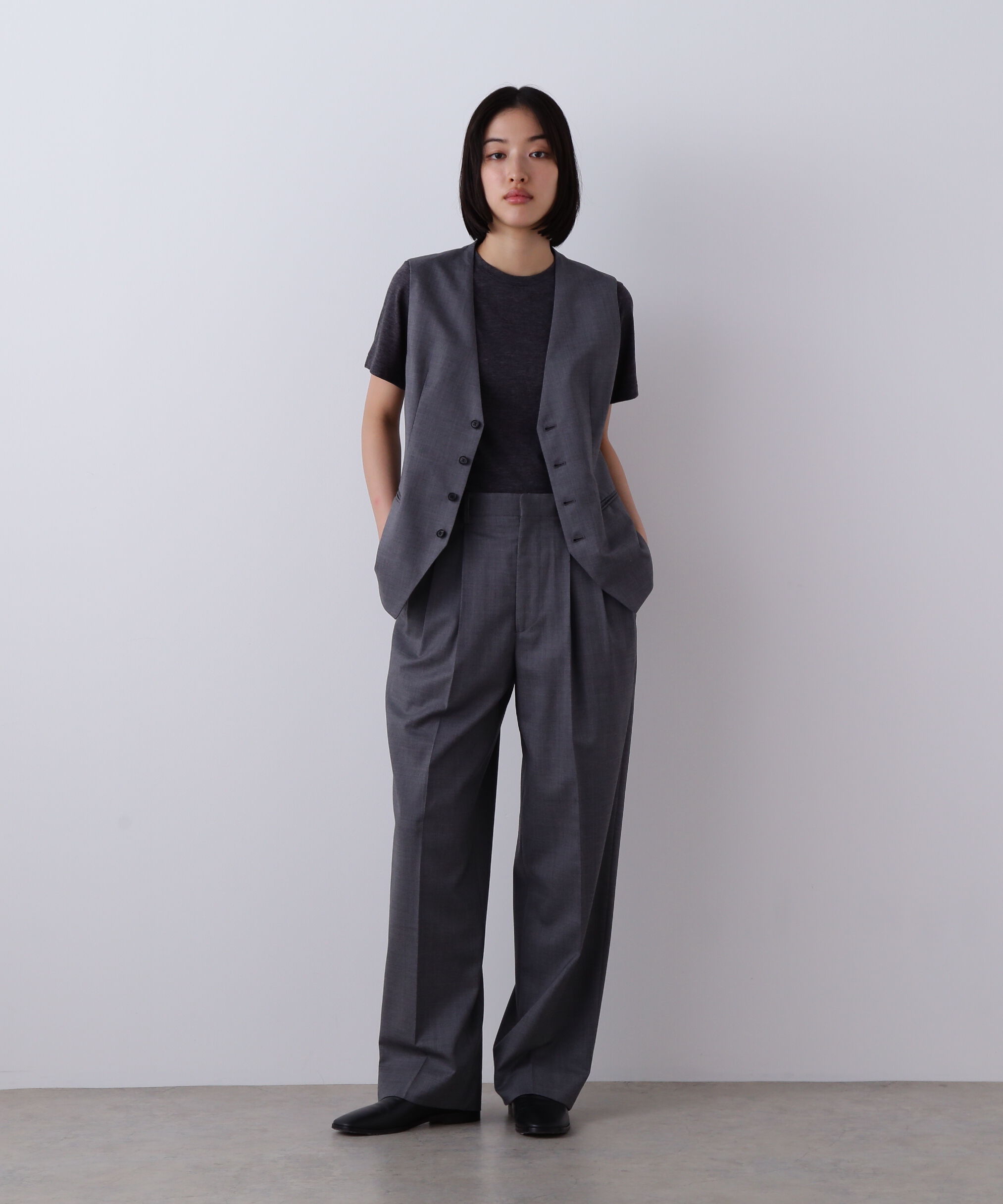 YLEVE 「YLEVE / SUPER120'S CHAMBRAY WOOL 3TACK TROUSERS」|その他|