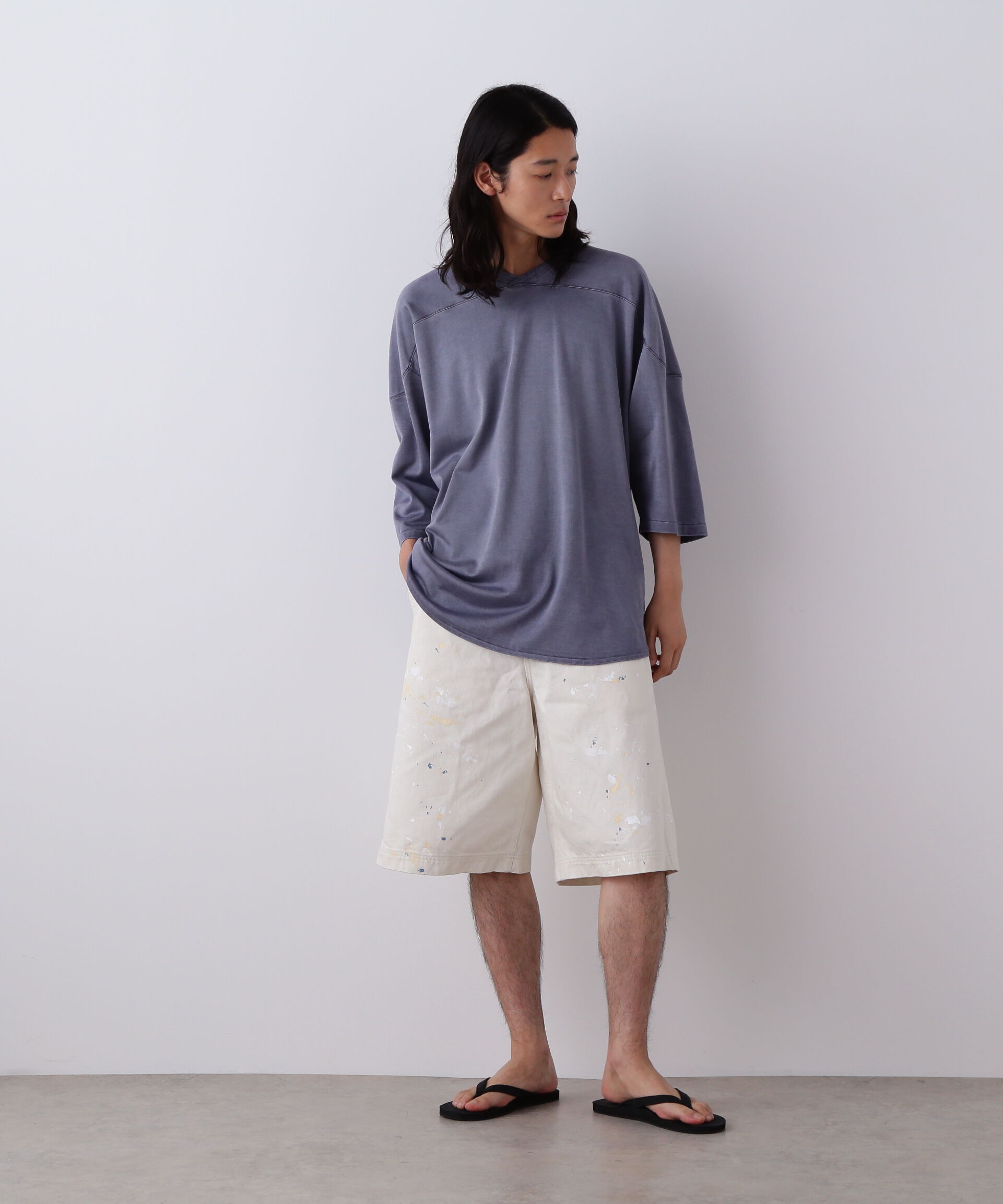 YLEVE 「YLEVE / COTTON RAYON PIGMENT DYE HOCKEY PULLOVER」|Tシャツ・カットソー|