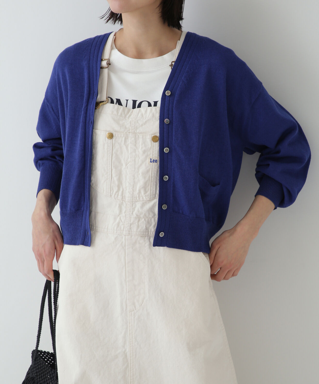  「◆ペーパーヤーンカーディガン」|ニット・セーター|ブルー