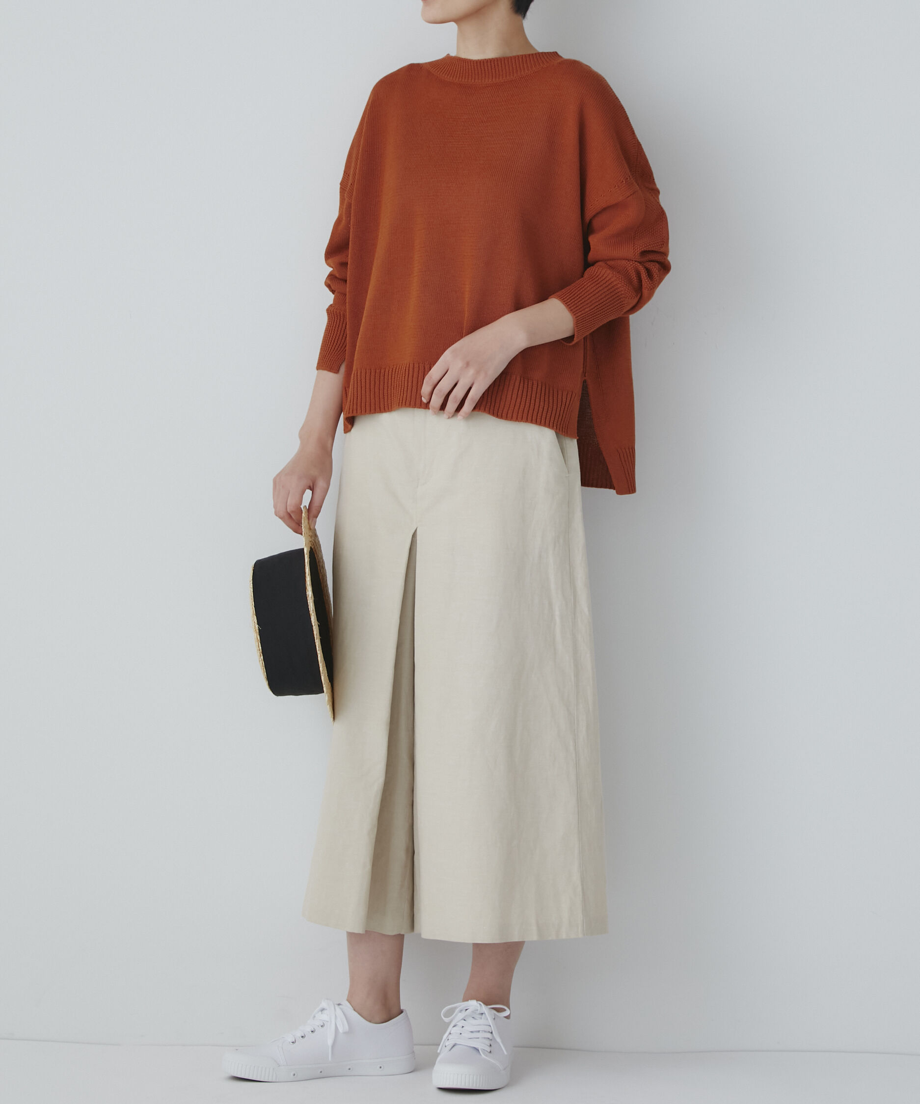  「◆綿麻シャンブレースカーチョ」|スカート|